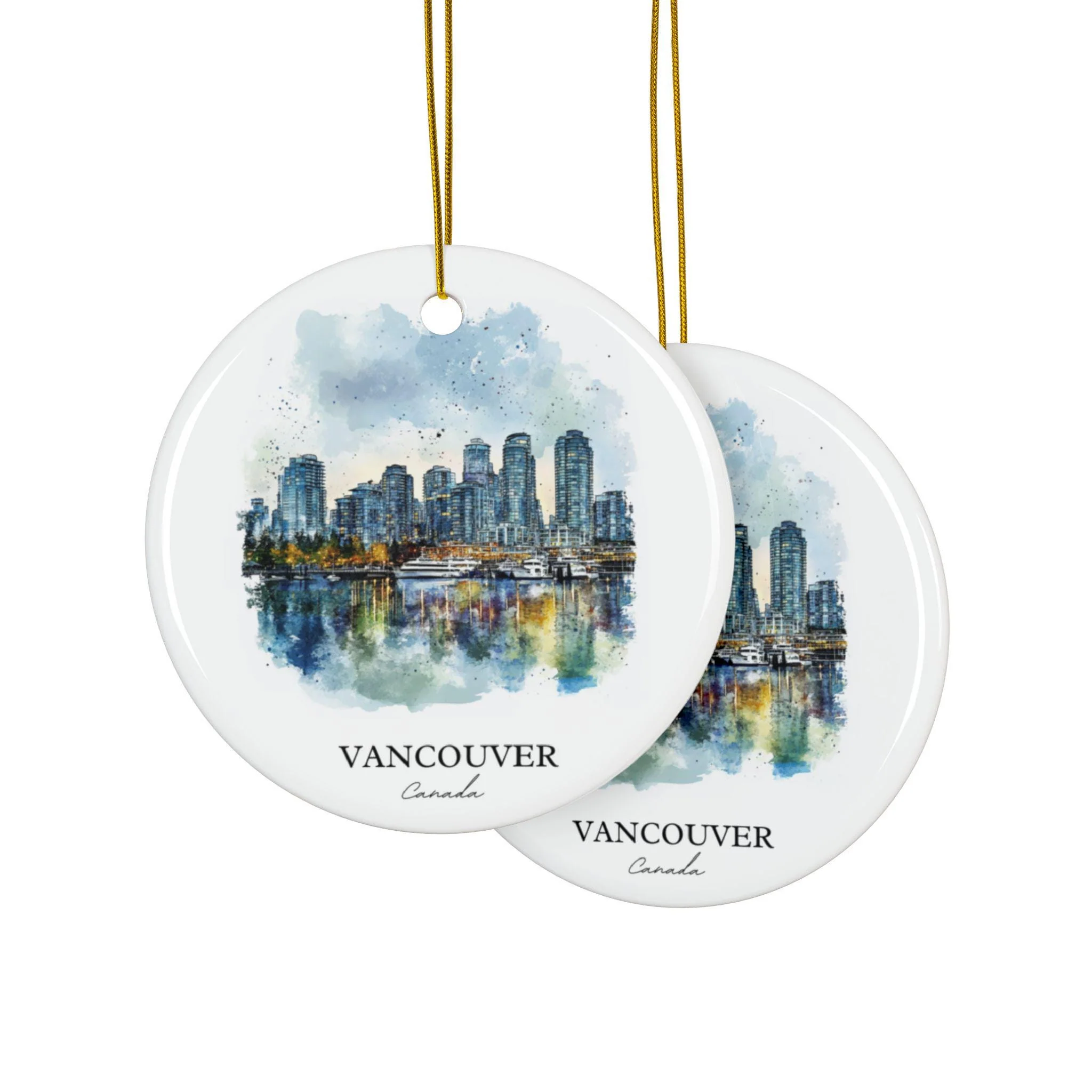 Vancouver Ornament: Unique Vancouver Souvenir, Vancouver Xmas Decor, and Authentic Vancouver Gift - Image 2