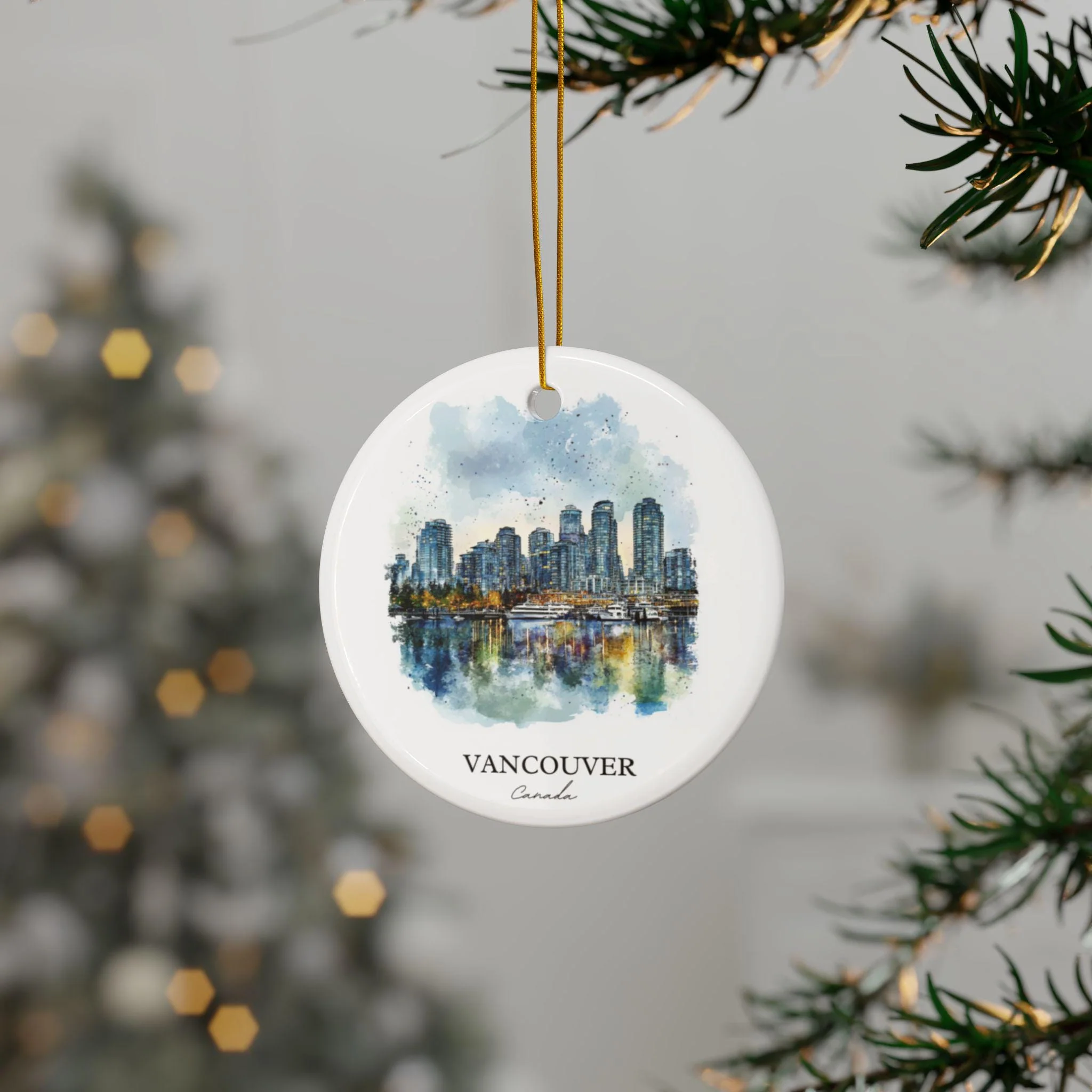 Vancouver Ornament: Unique Vancouver Souvenir, Vancouver Xmas Decor, and Authentic Vancouver Gift - Image 3