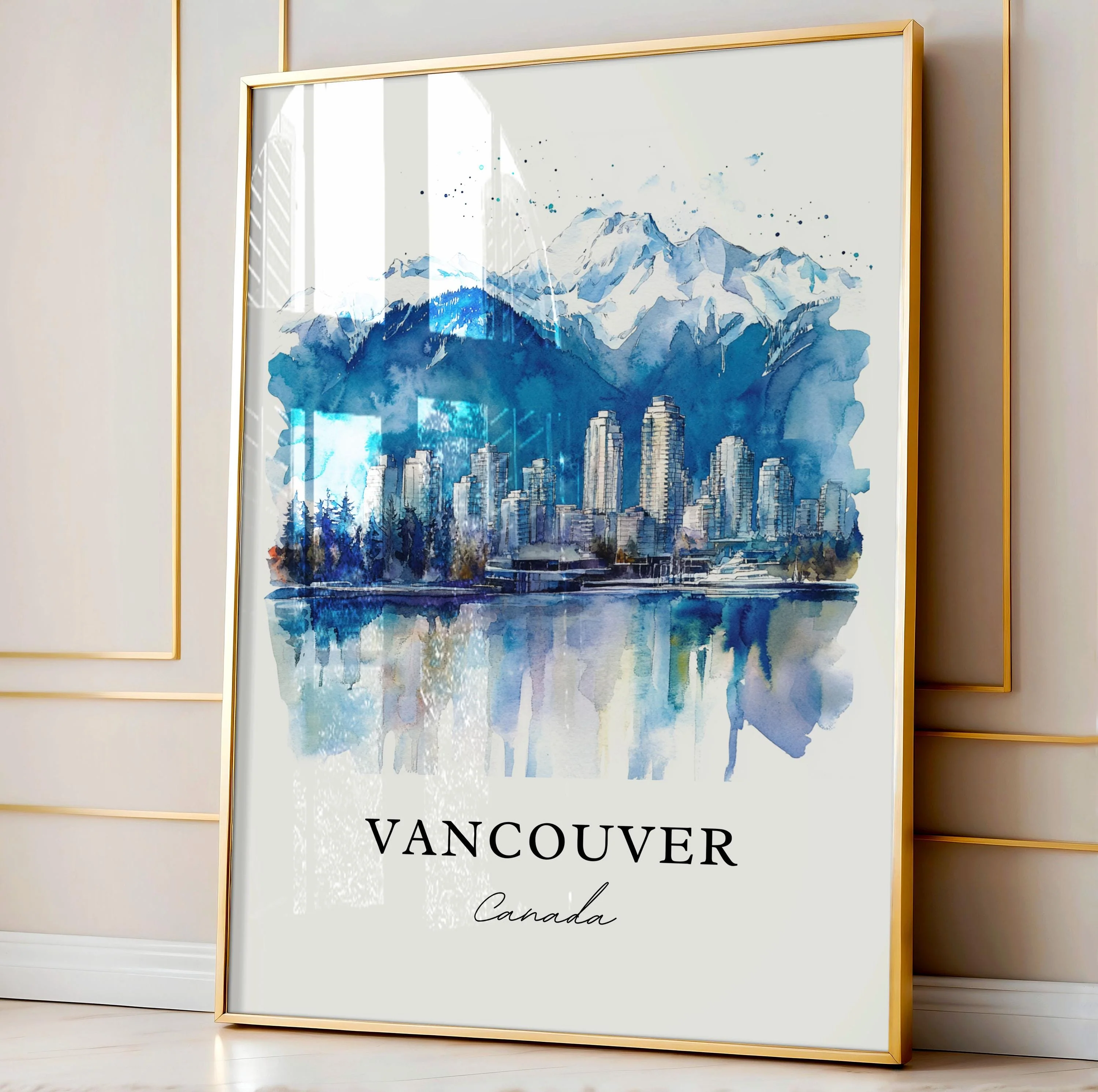 Vancouver, Canada – Watercolor Art Print - Image 6