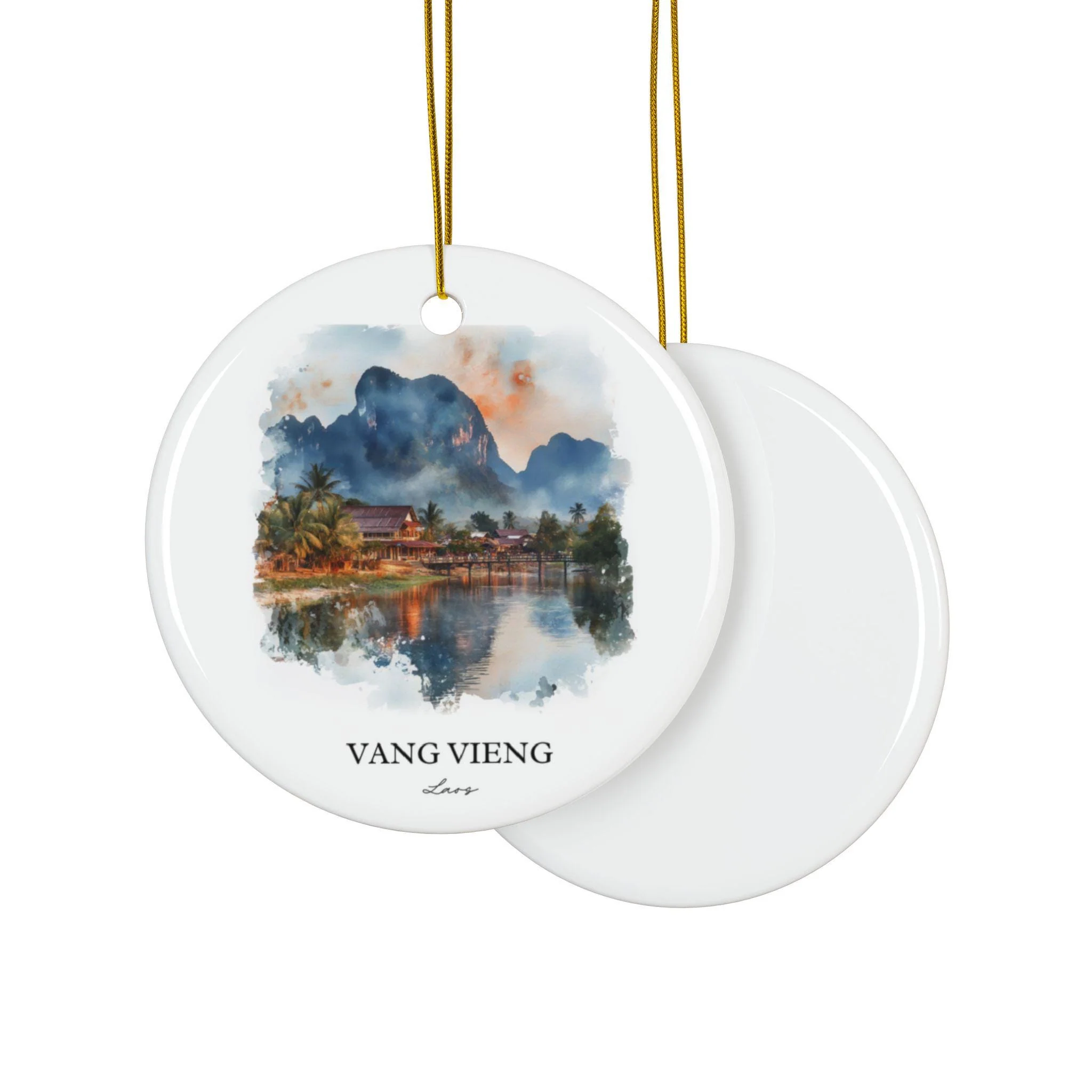 Vang Vieng Ornament: Unique Laos Souvenir, Laos Xmas Decor, and Authentic Vang Vieng Gift - Image 2