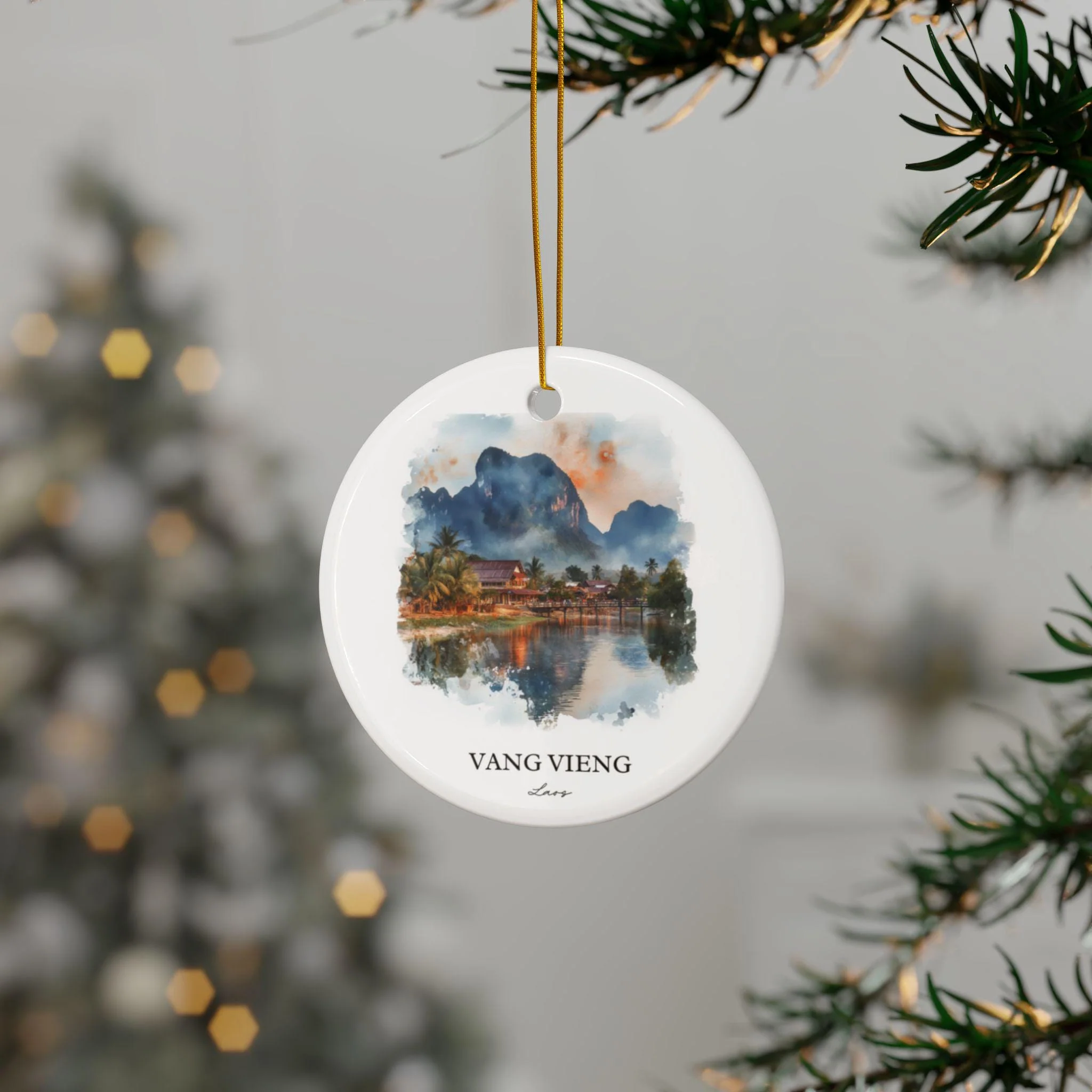 Vang Vieng Ornament: Unique Laos Souvenir, Laos Xmas Decor, and Authentic Vang Vieng Gift - Image 3