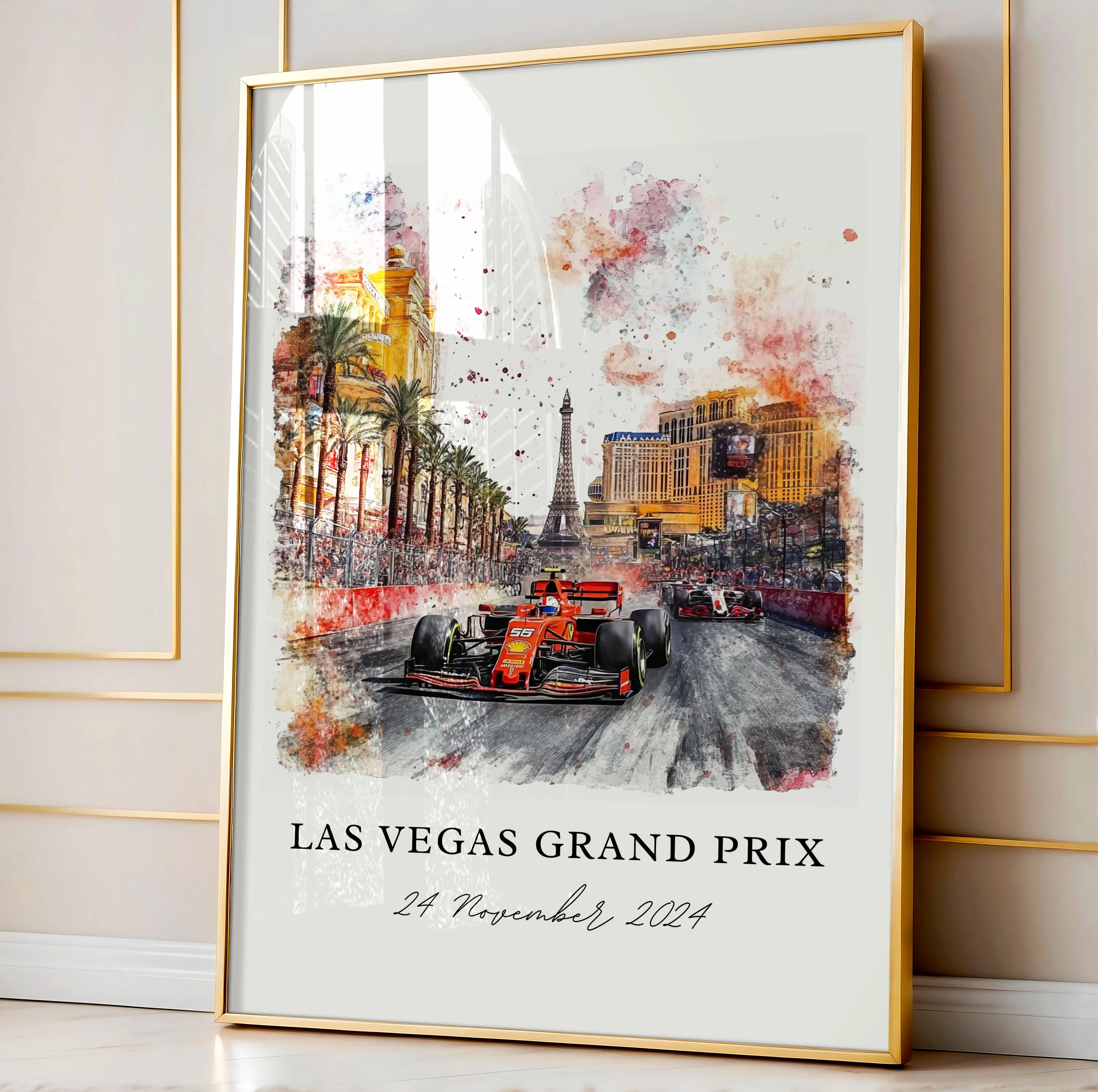 Las Vegas, USA – Watercolor Art Print - Image 5