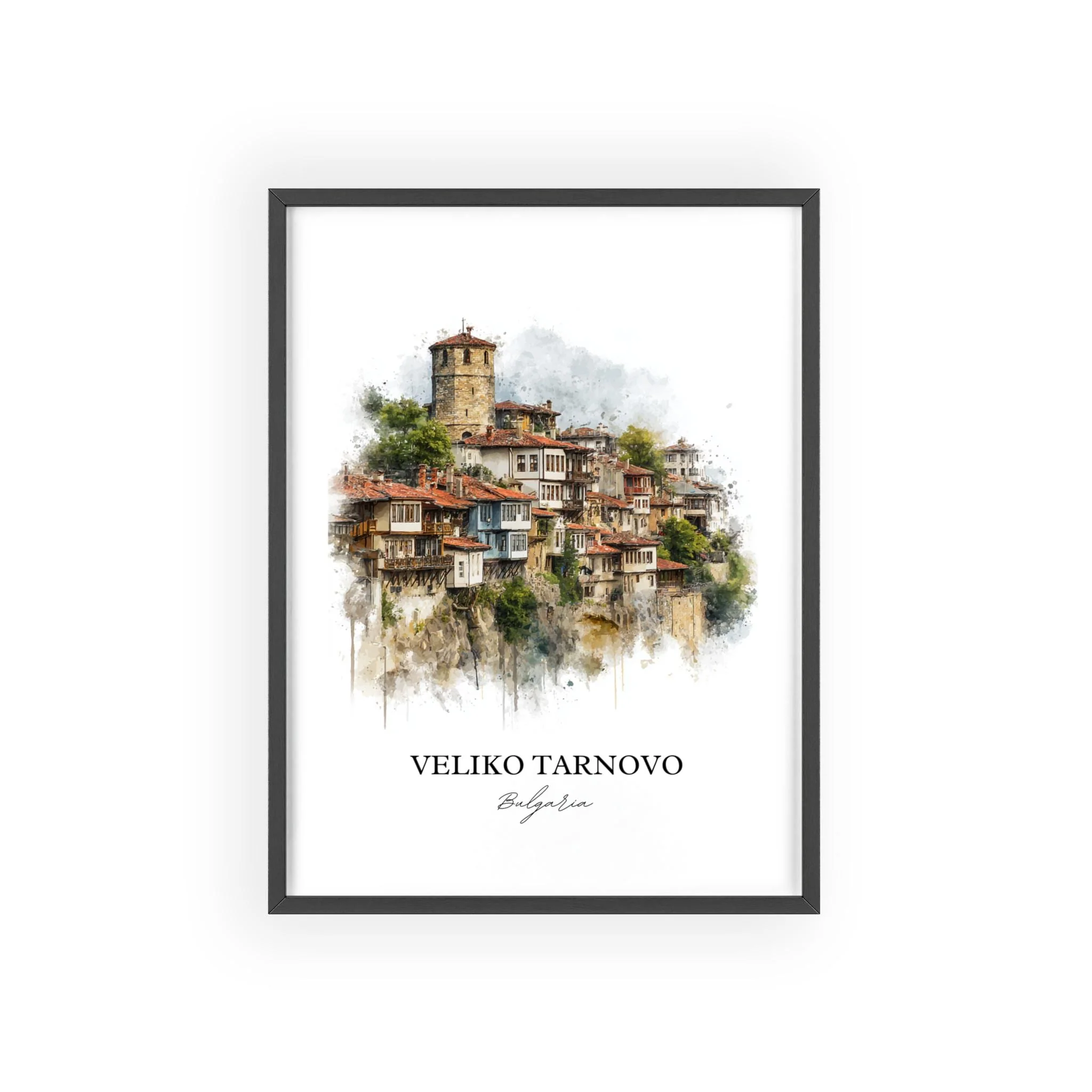 Veliko Tarnovo, Bulgaria – Watercolor Art Print - Image 10