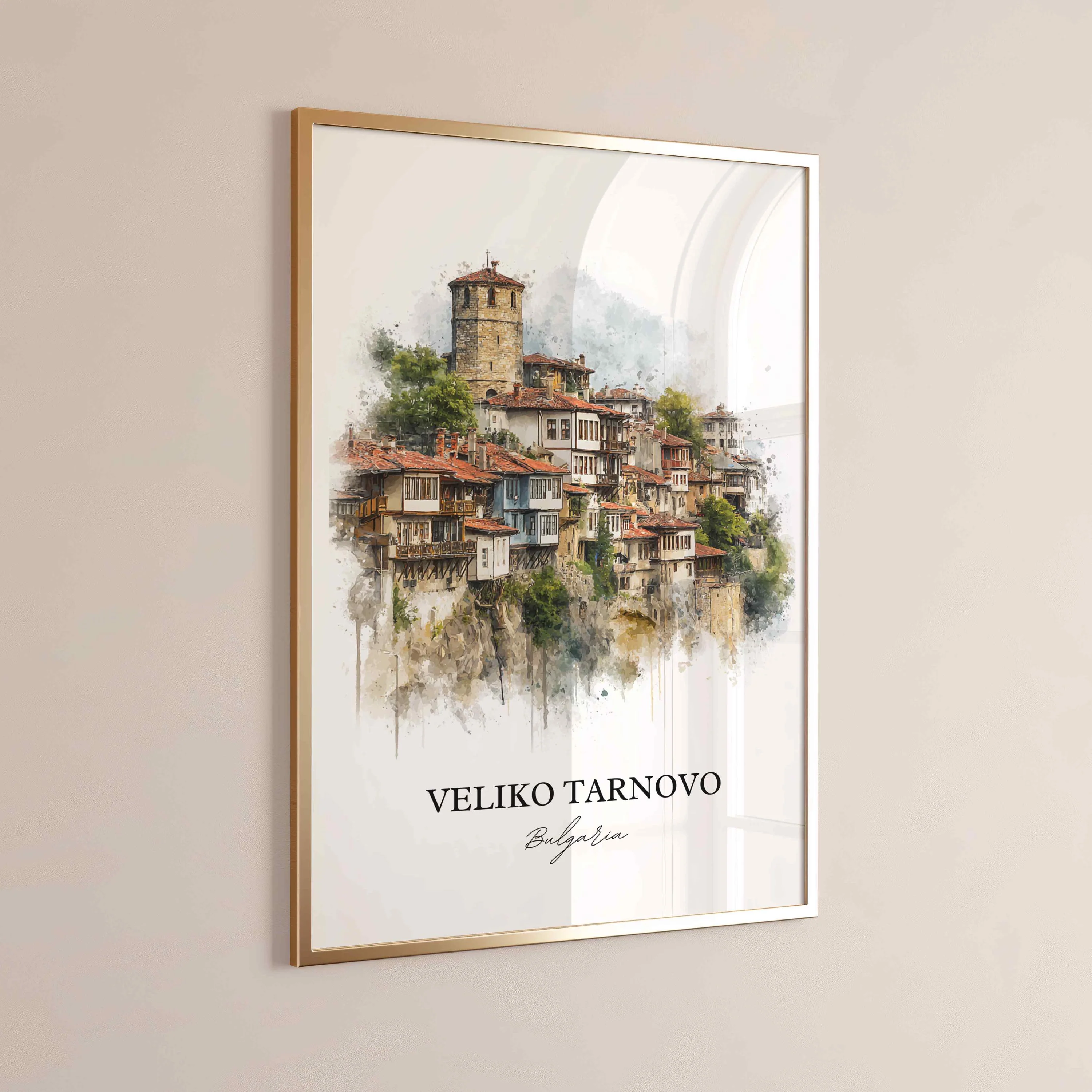 Veliko Tarnovo, Bulgaria – Watercolor Art Print - Image 6