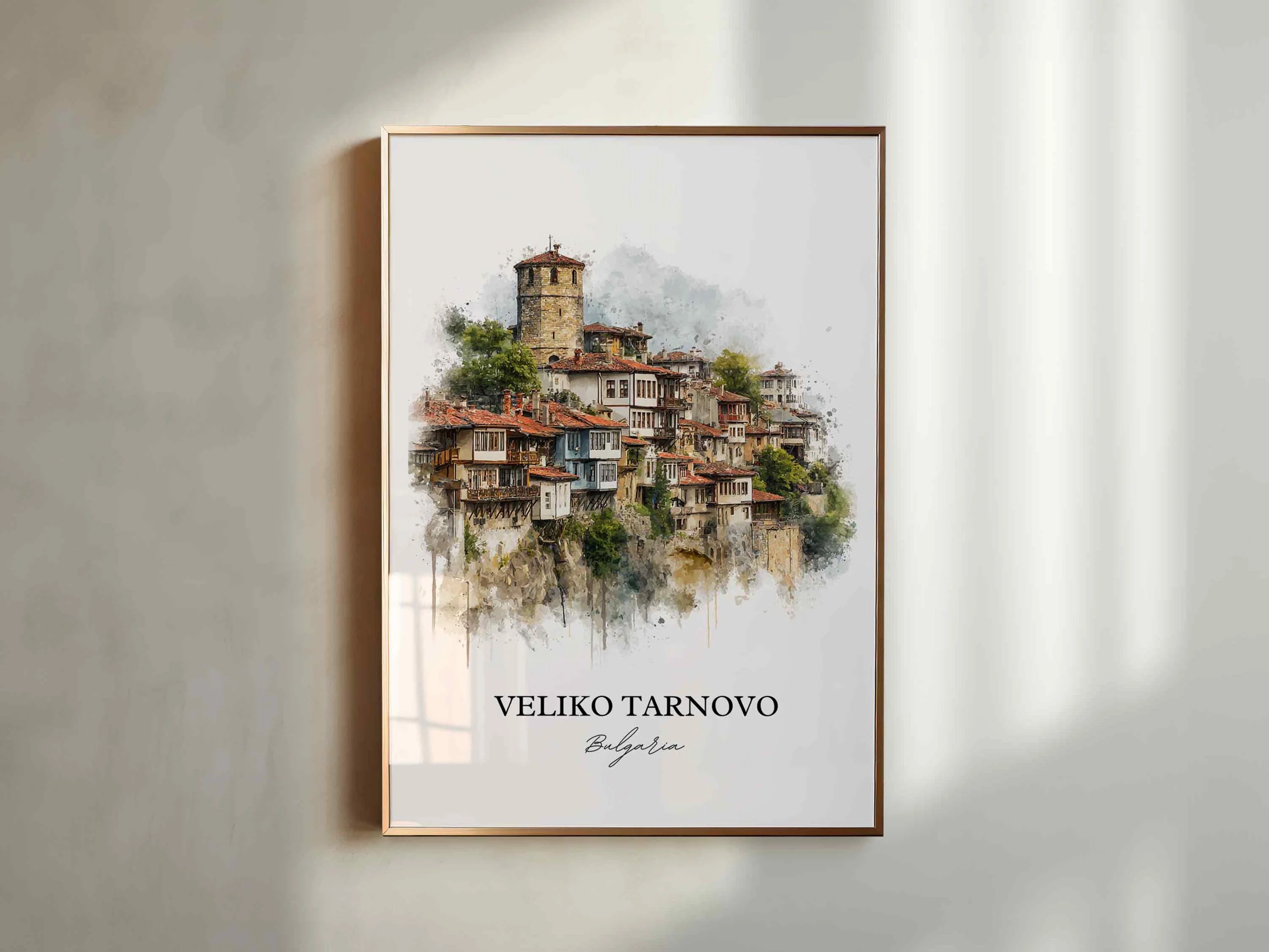 Veliko Tarnovo, Bulgaria – Watercolor Art Print - Image 8