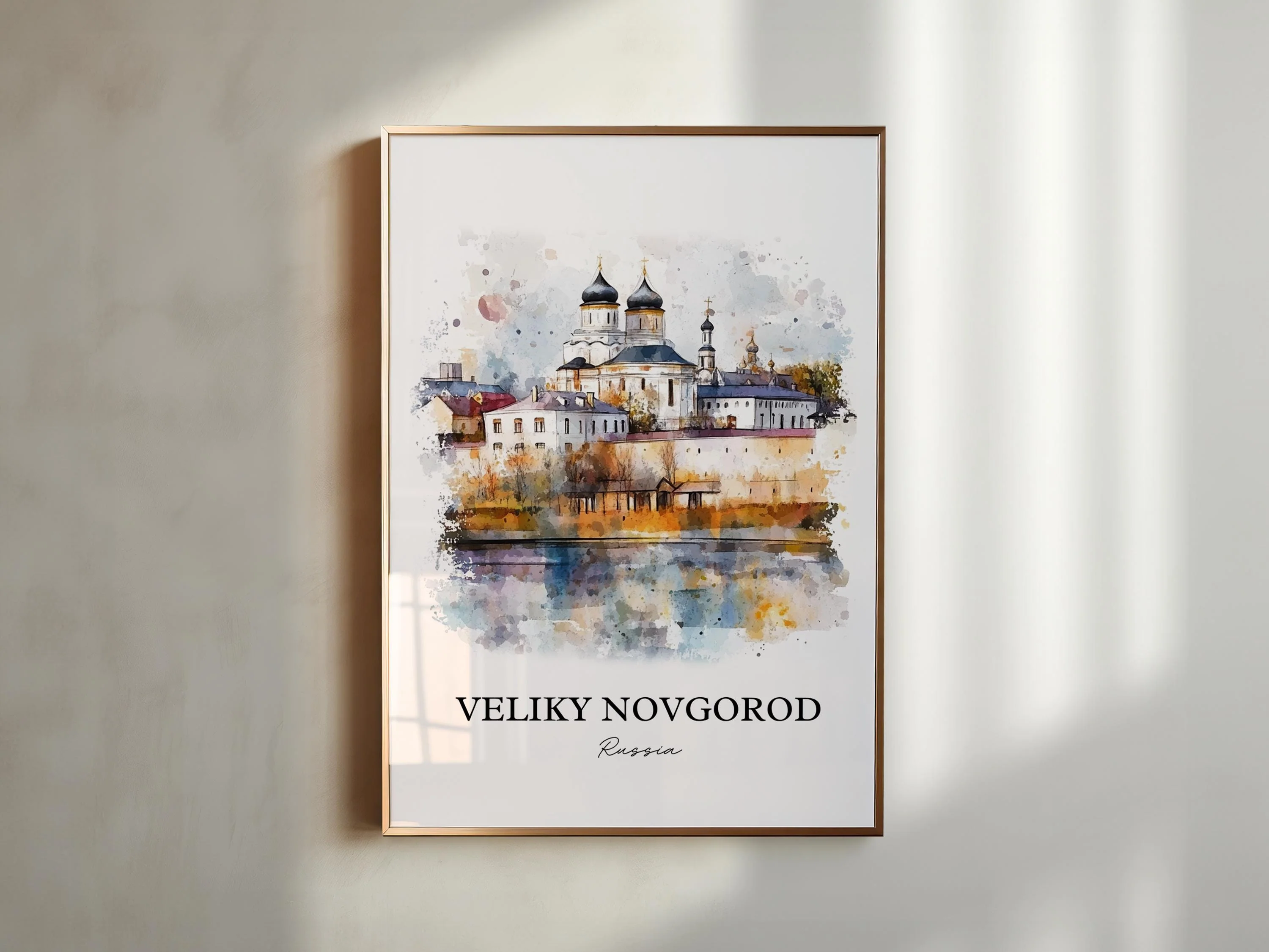 Veliky Novgorod, Russia – Watercolor Art Print - Image 3