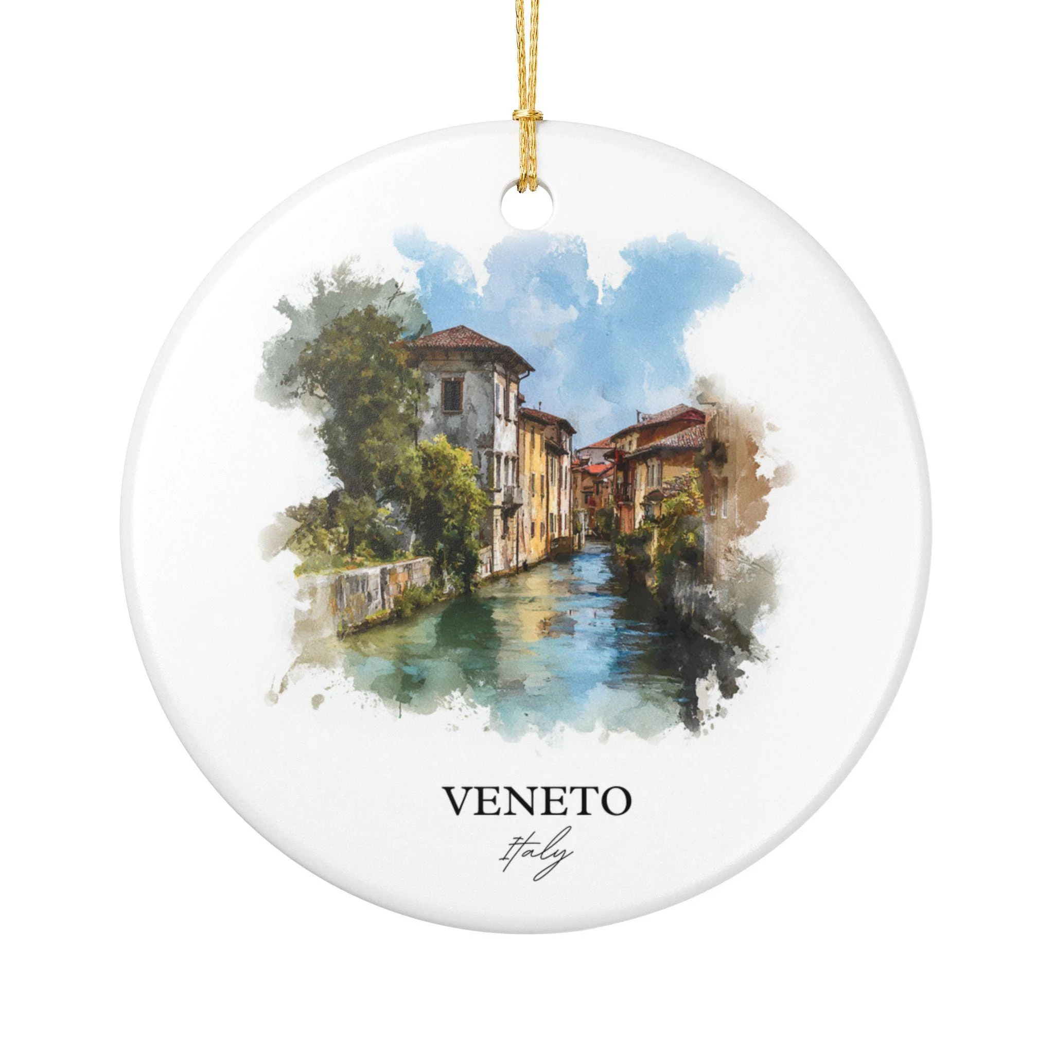 Veneto Italy Ornament: Unique Veneto Italy Souvenir, Italy Xmas Decor, and Authentic Veneto Italy Gift