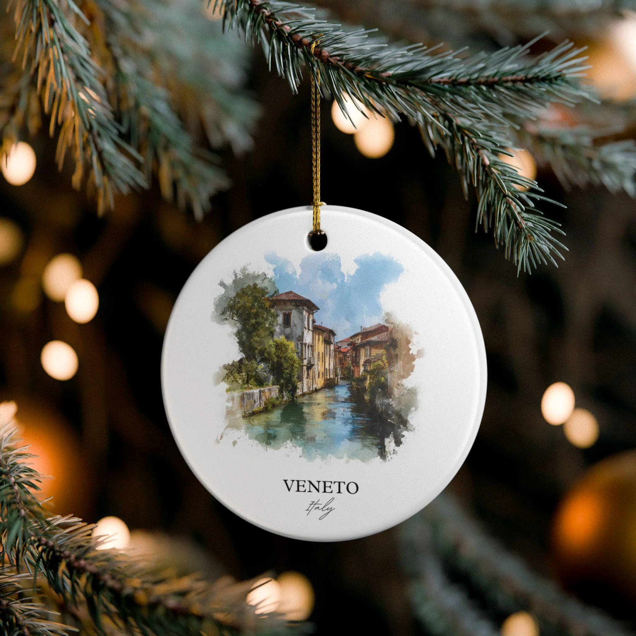 Veneto Italy Ornament: Unique Veneto Italy Souvenir, Italy Xmas Decor, and Authentic Veneto Italy Gift - Image 4