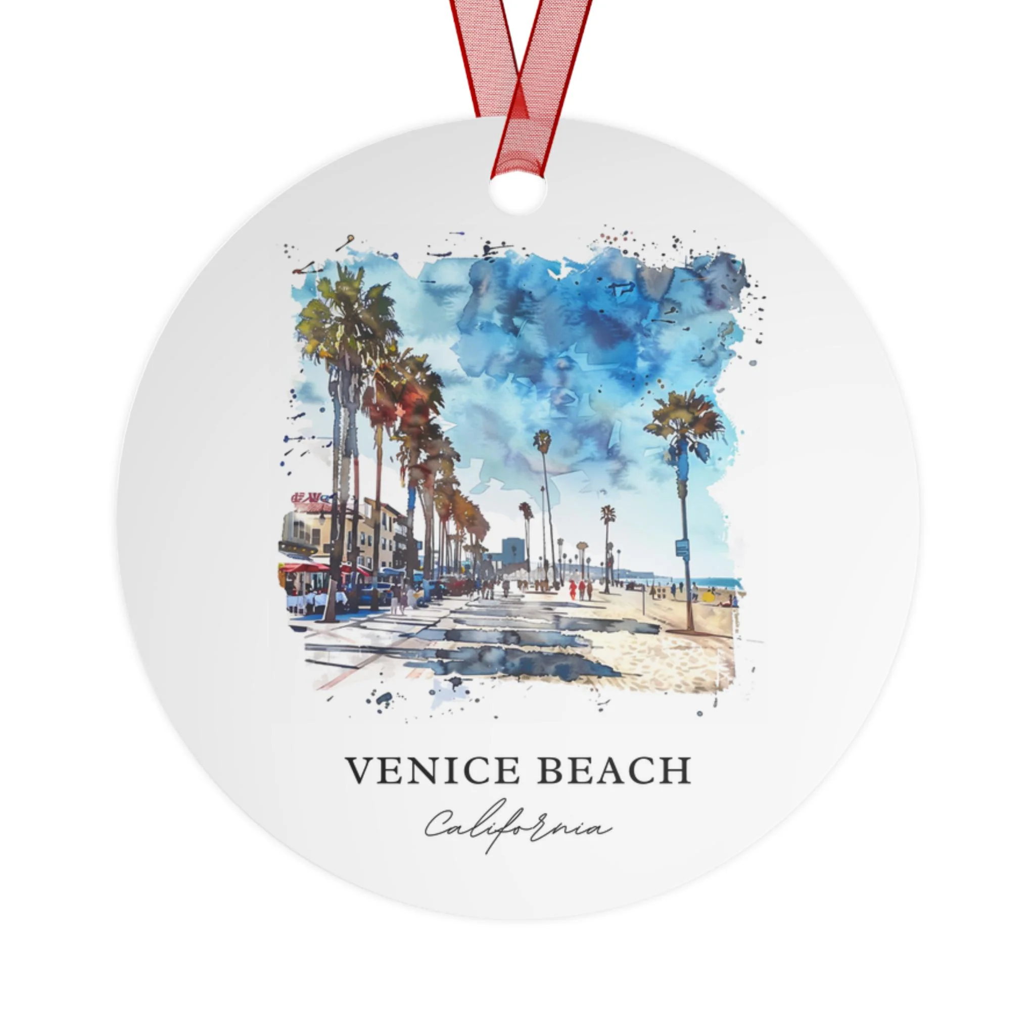 Venice Beach CA Ornament: Unique Venice Beach Souvenir, Venice Beach Xmas Decor, and Authentic Venice Beach CA Gift - Image 2