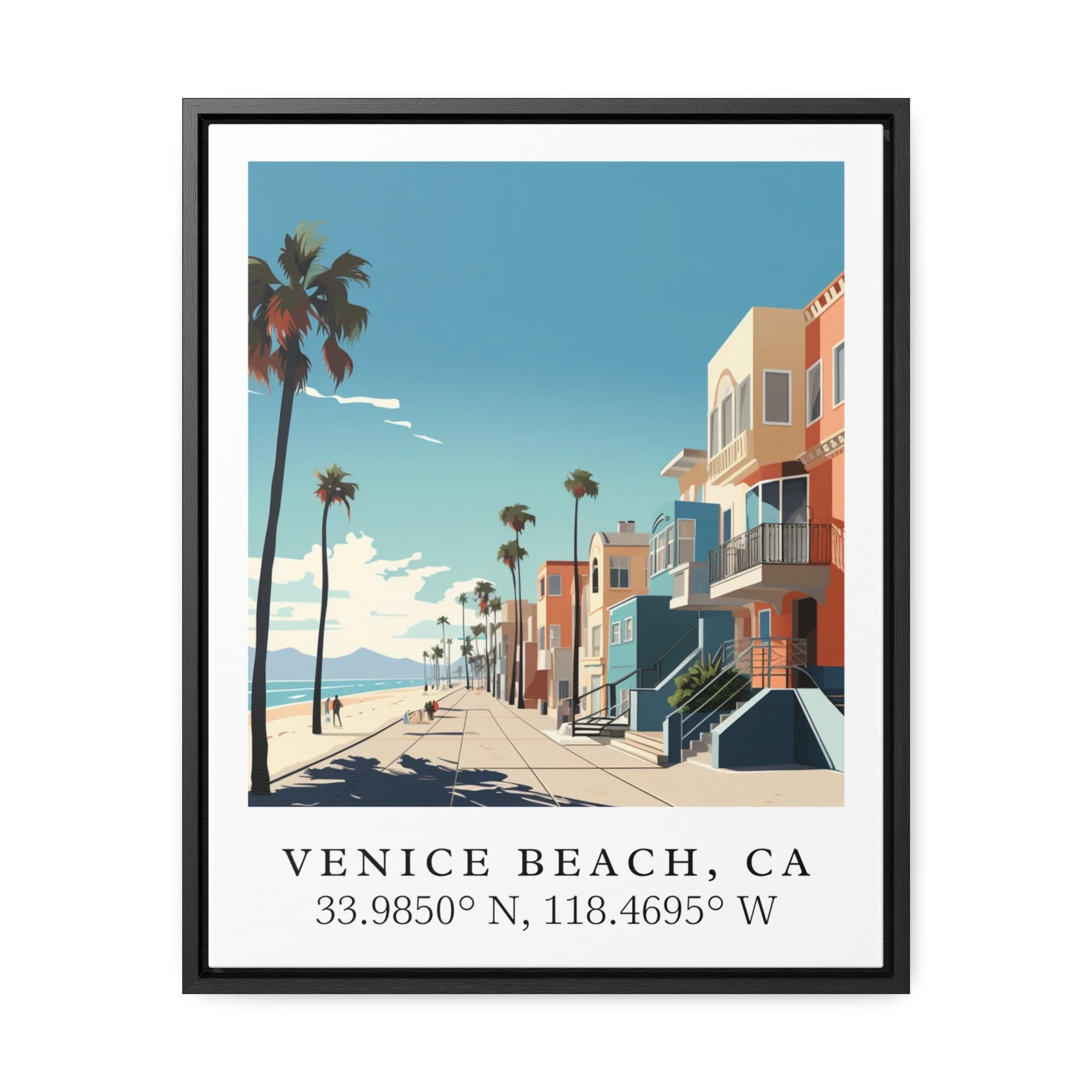 Venice Beach, California – Watercolor Art Print - Image 6