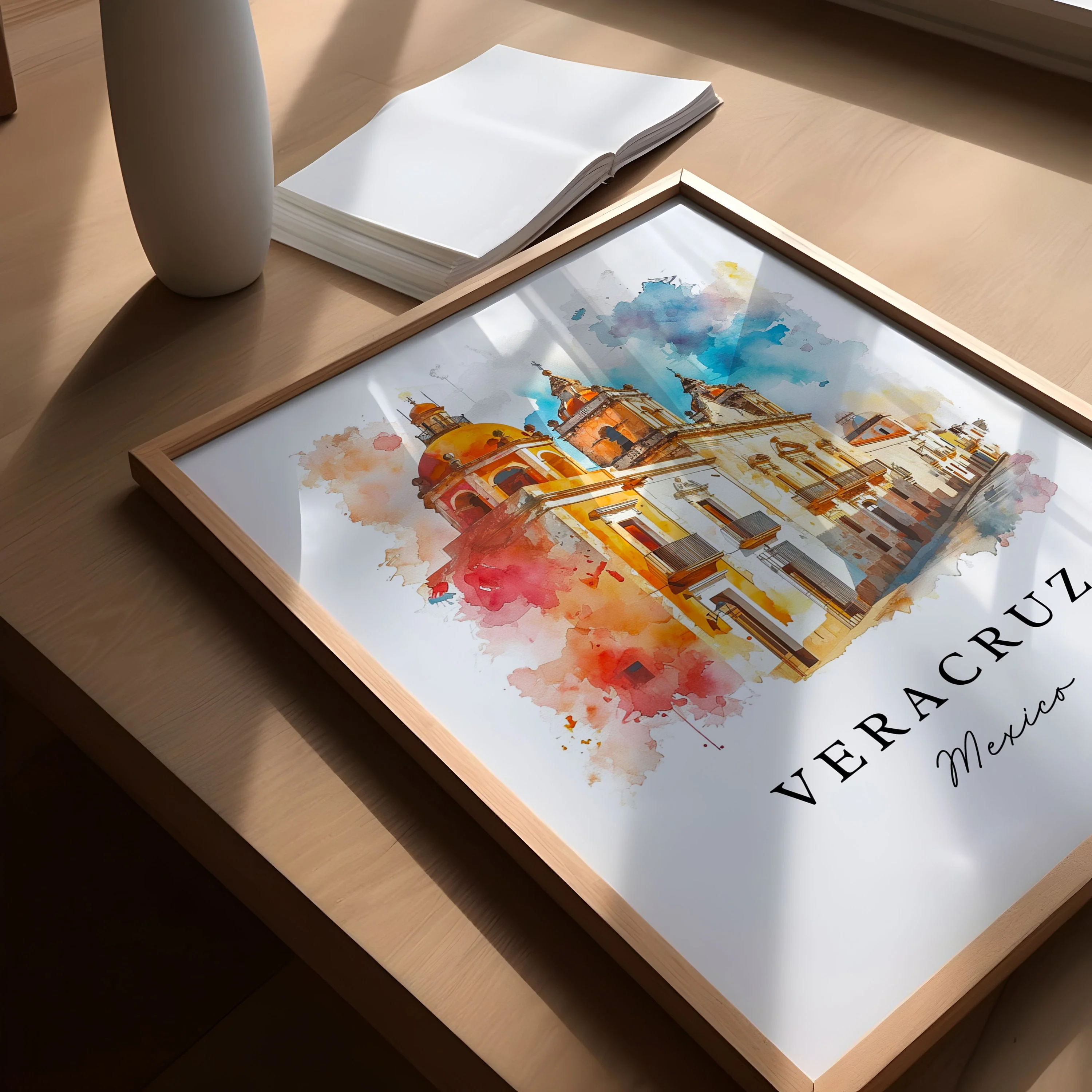 Veracruz, Mexico – Watercolor Art Print - Image 3