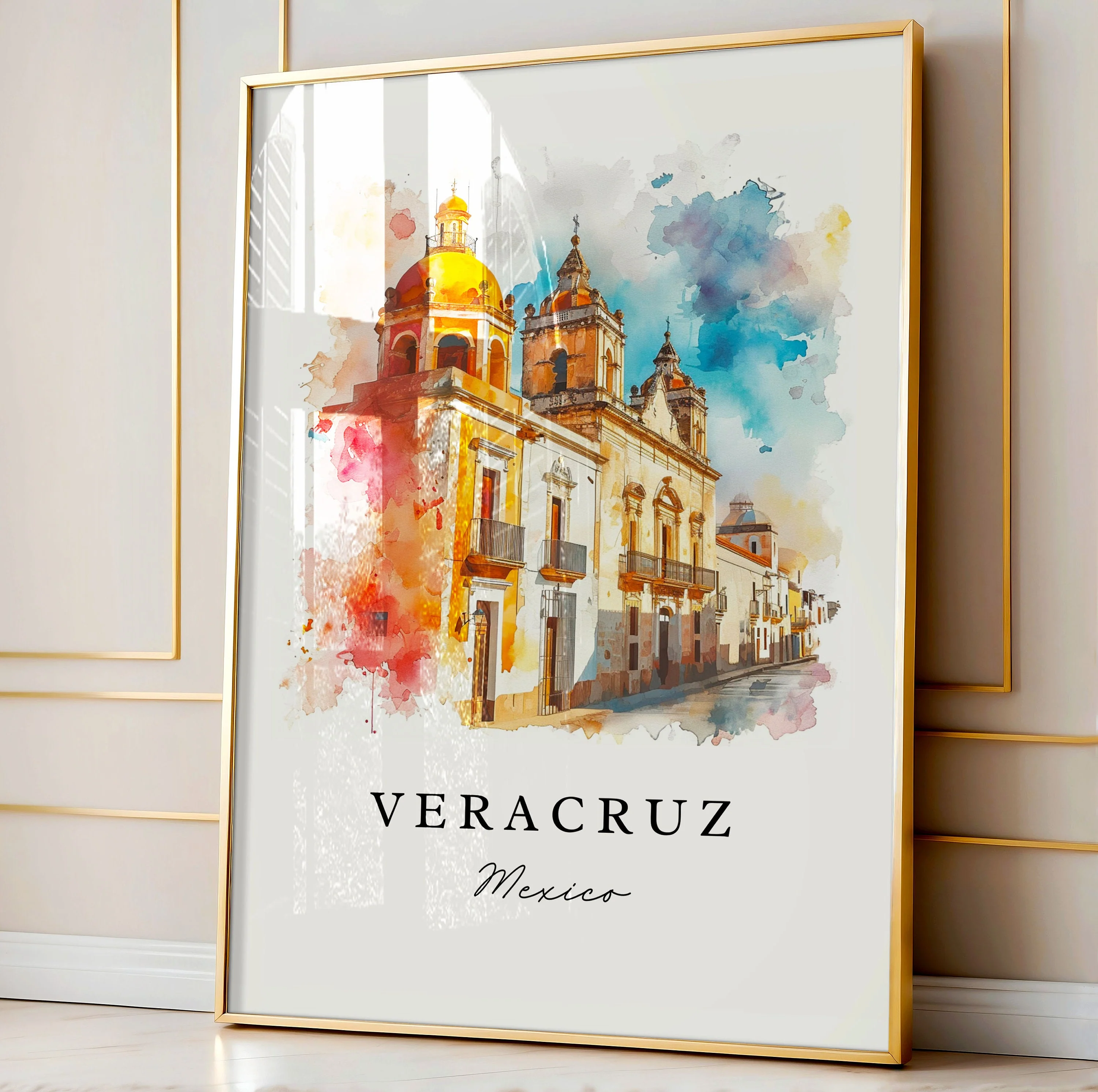 Veracruz, Mexico – Watercolor Art Print - Image 4