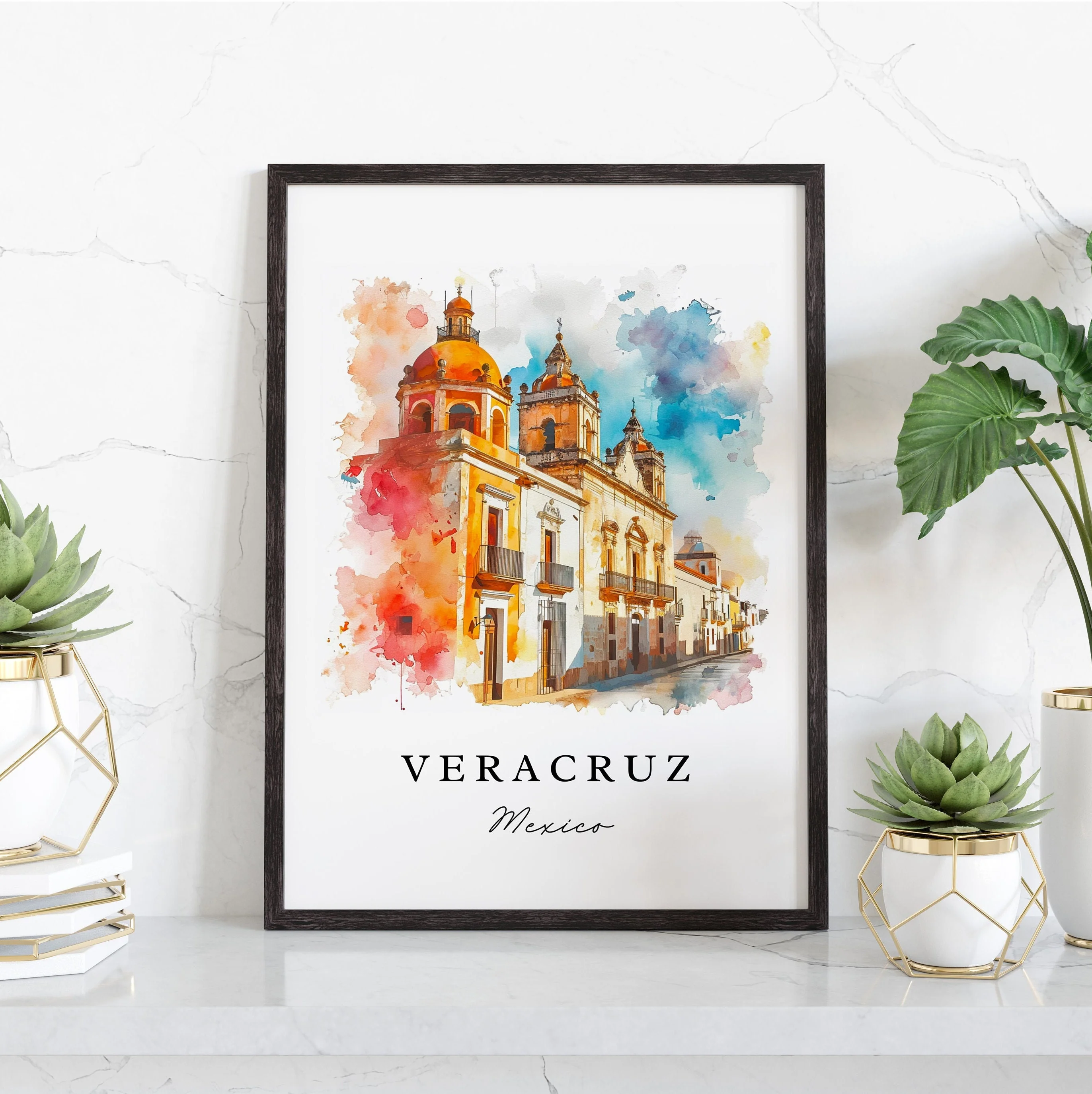 Veracruz, Mexico – Watercolor Art Print - Image 5