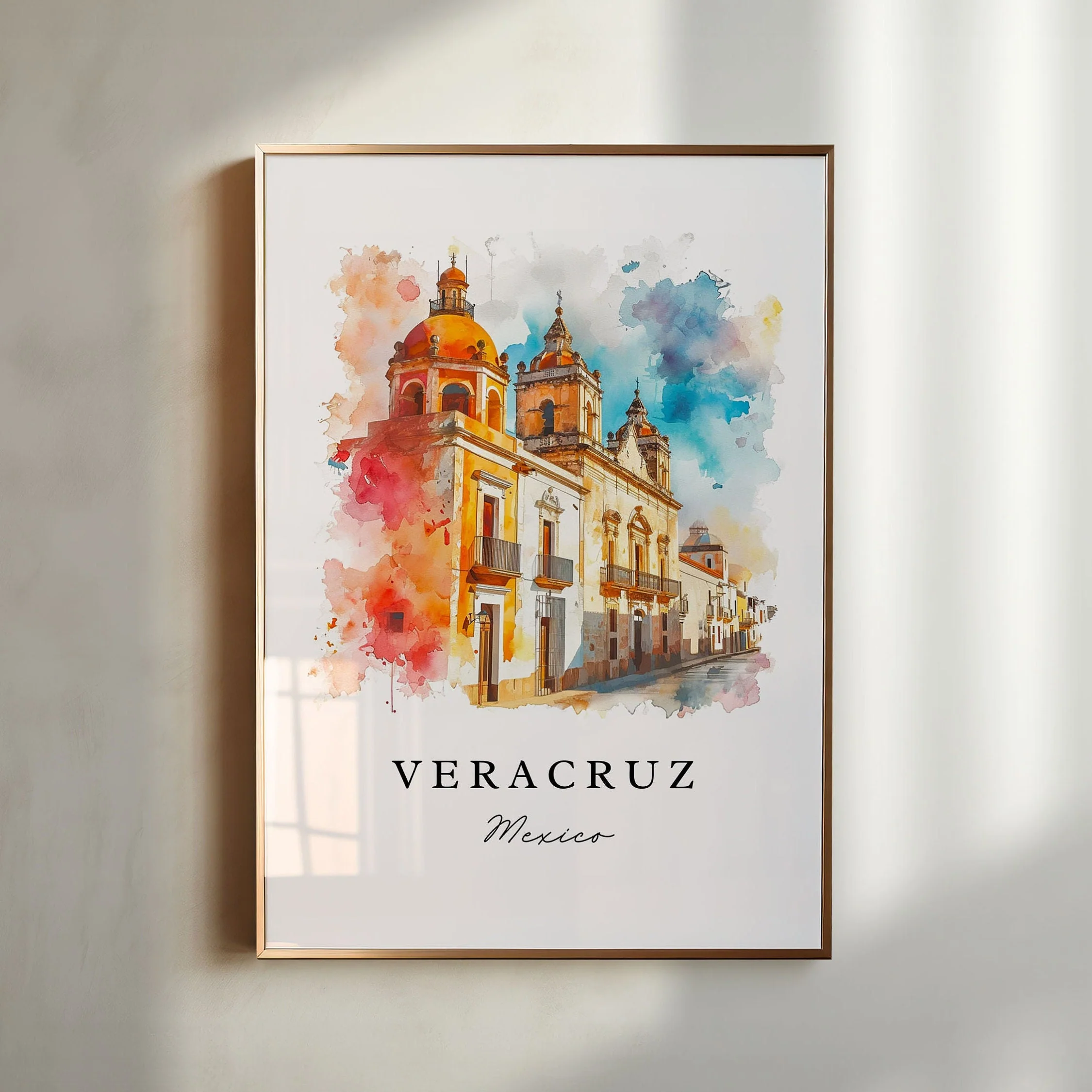 Veracruz, Mexico – Watercolor Art Print