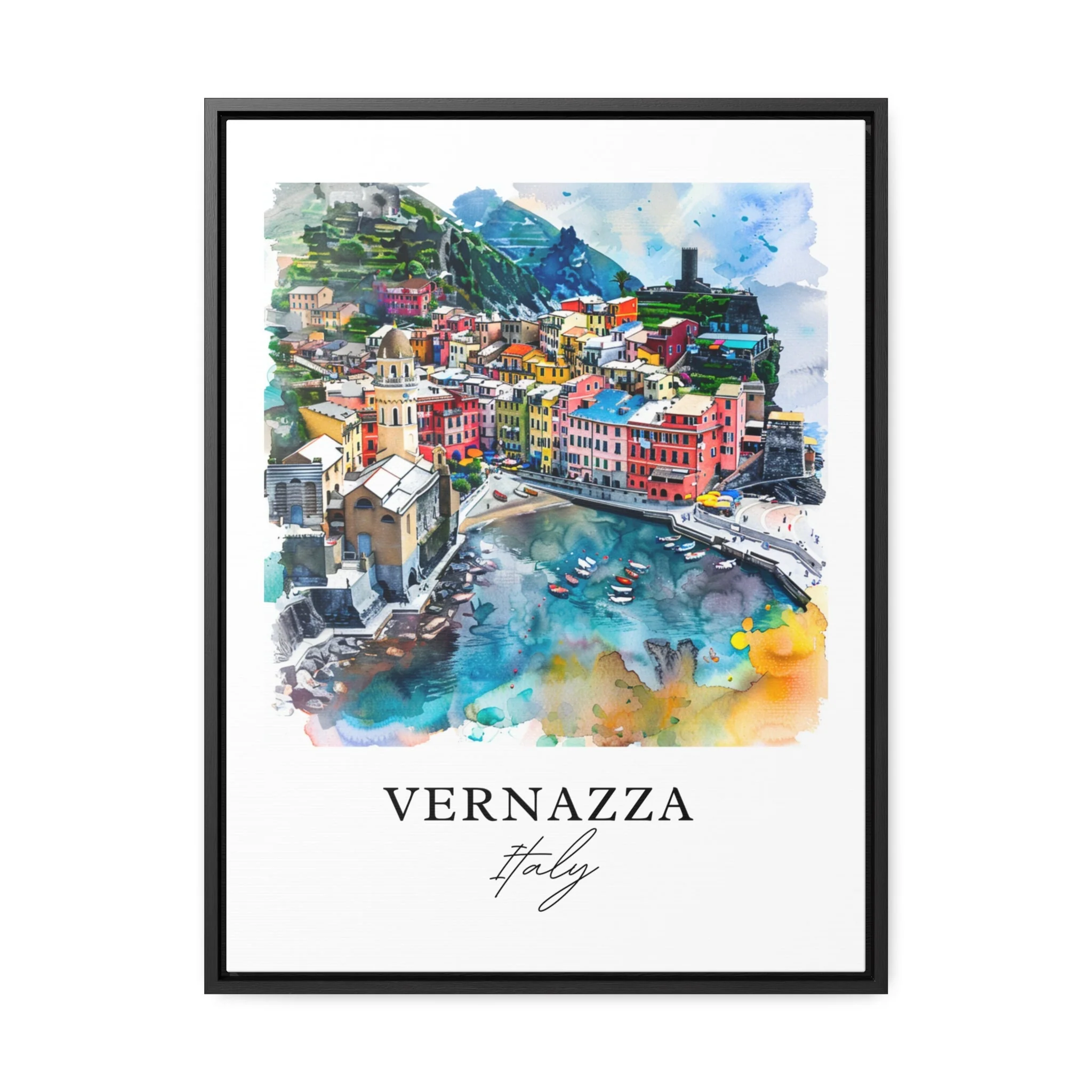 Vernazza, Italy – Watercolor Art Print - Image 5