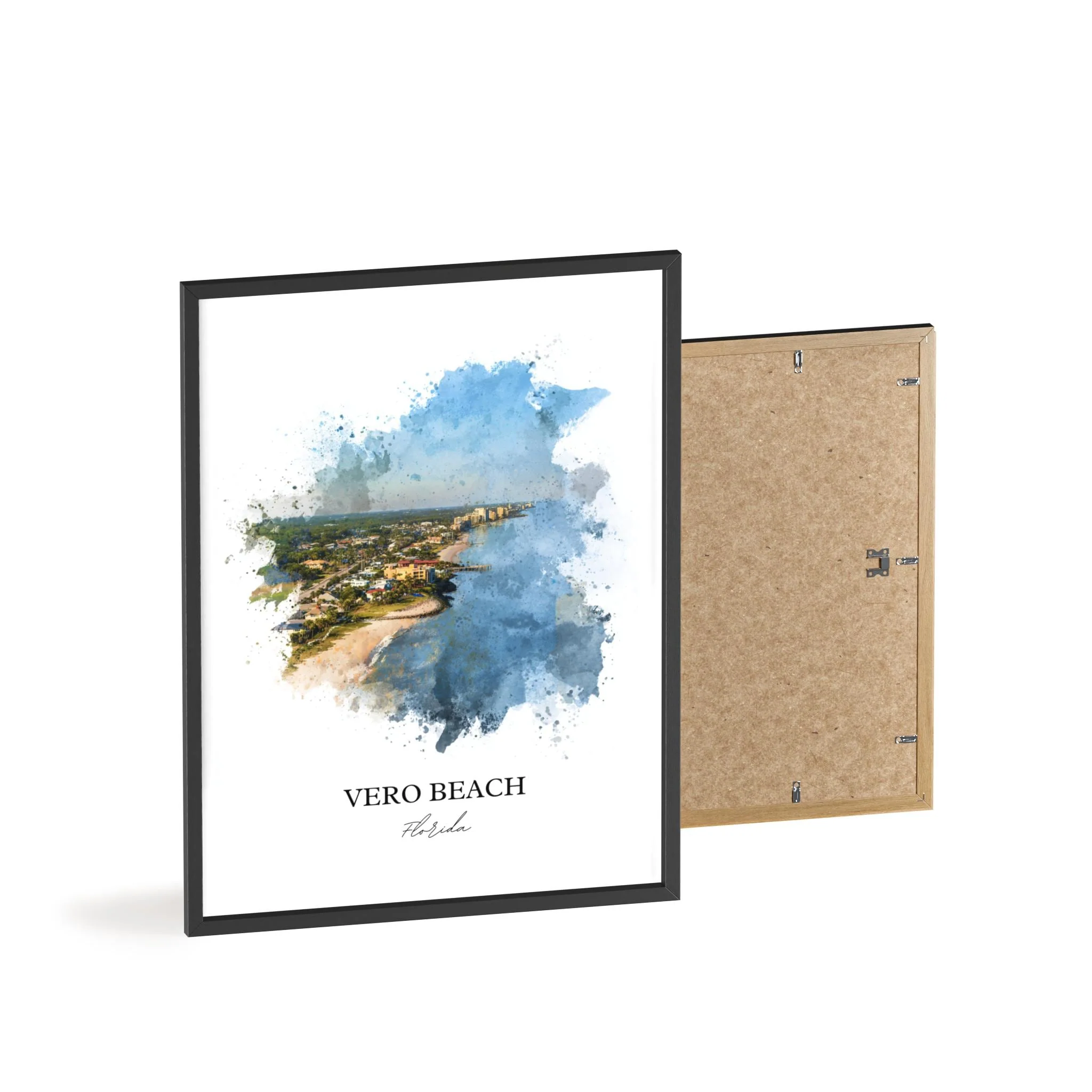 Vero Beach, FL – Watercolor Art Print - Image 11
