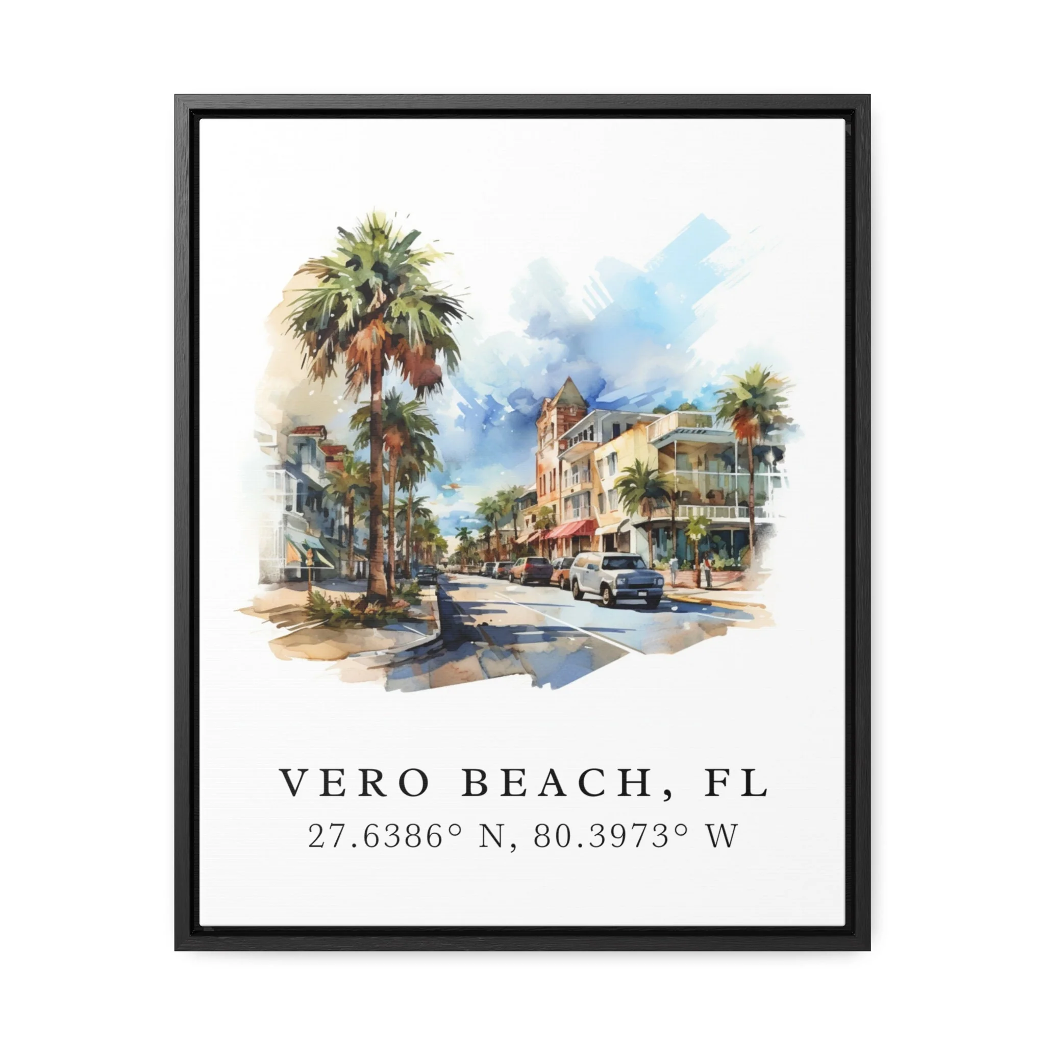 Vero Beach, Florida – Watercolor Art Print - Image 2