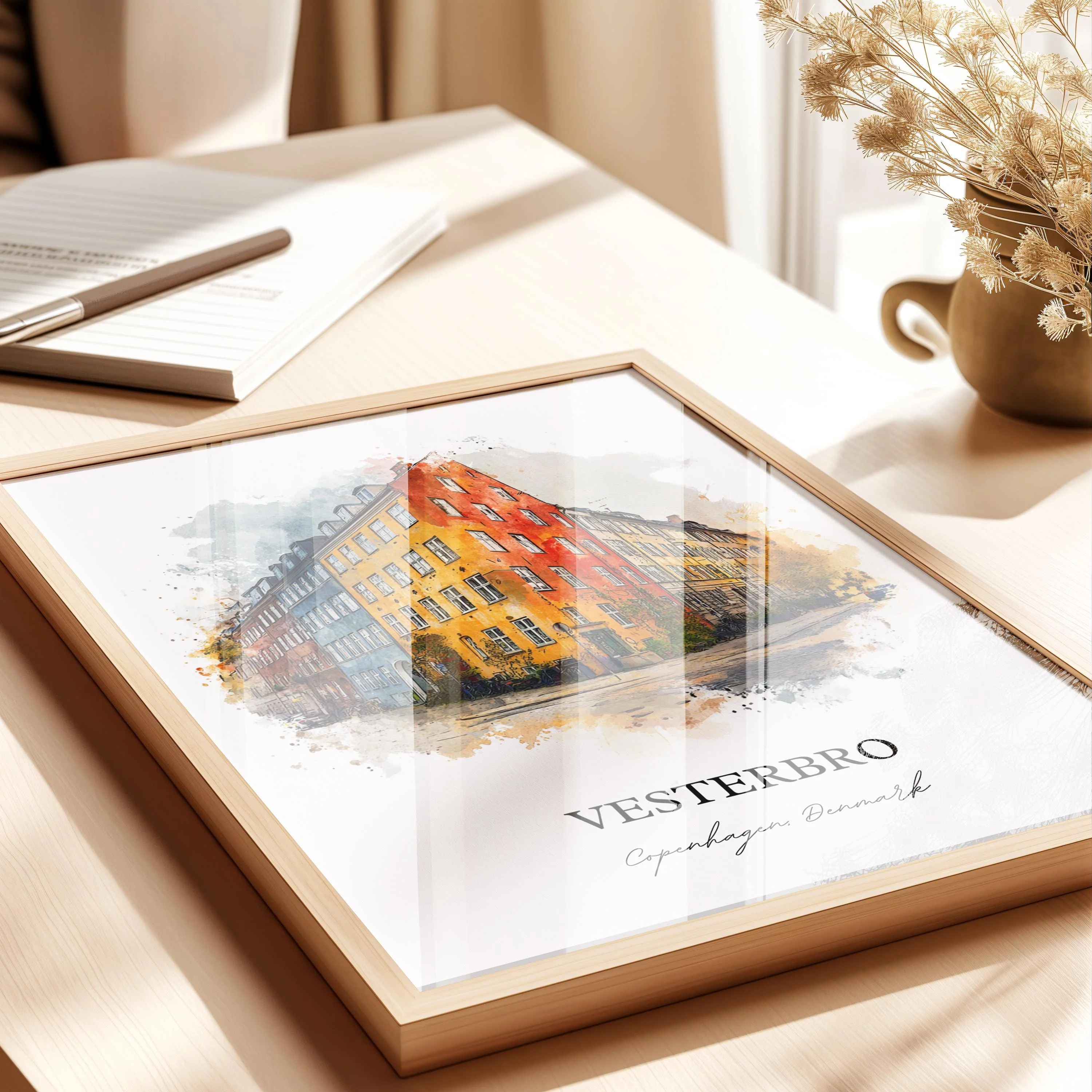 Vesterbro, Denmark – Watercolor Art Print - Image 7