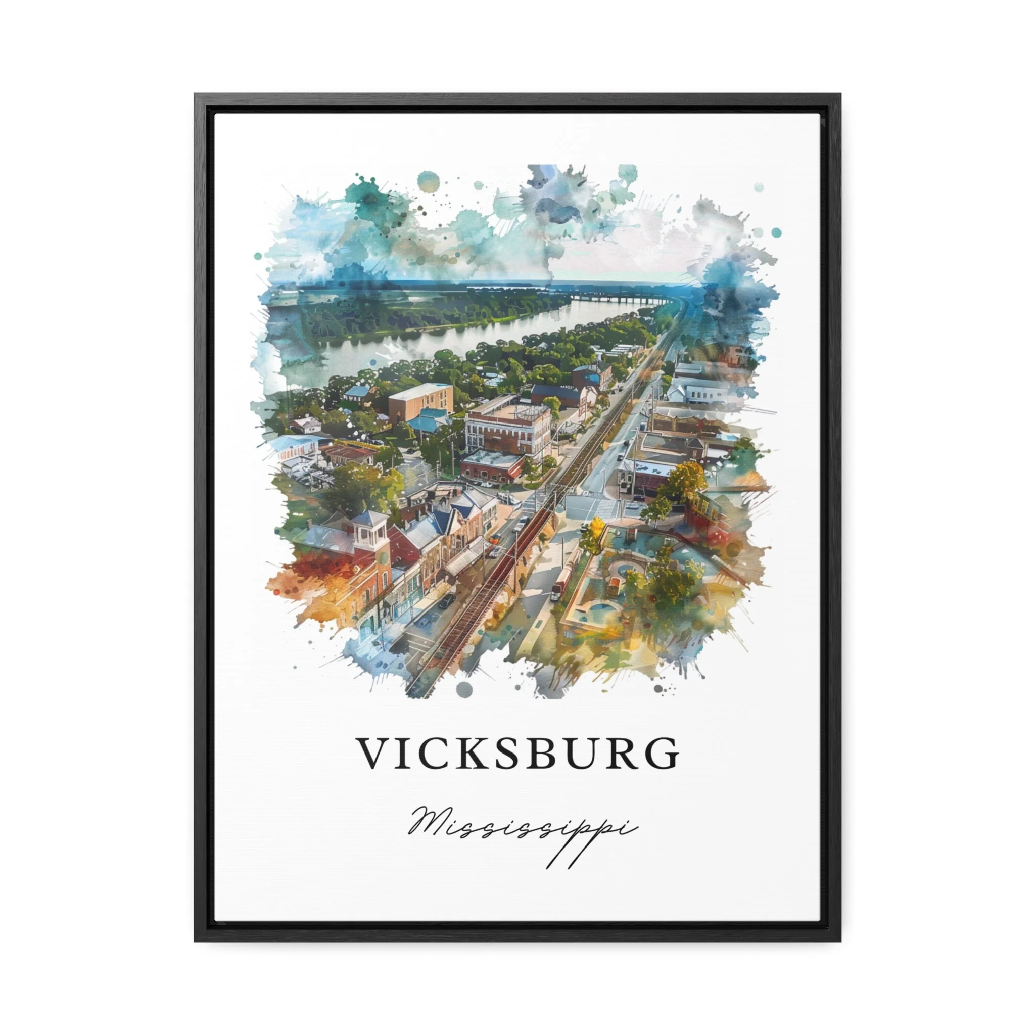 Vicksburg, Mississippi – Watercolor Art Print - Image 5