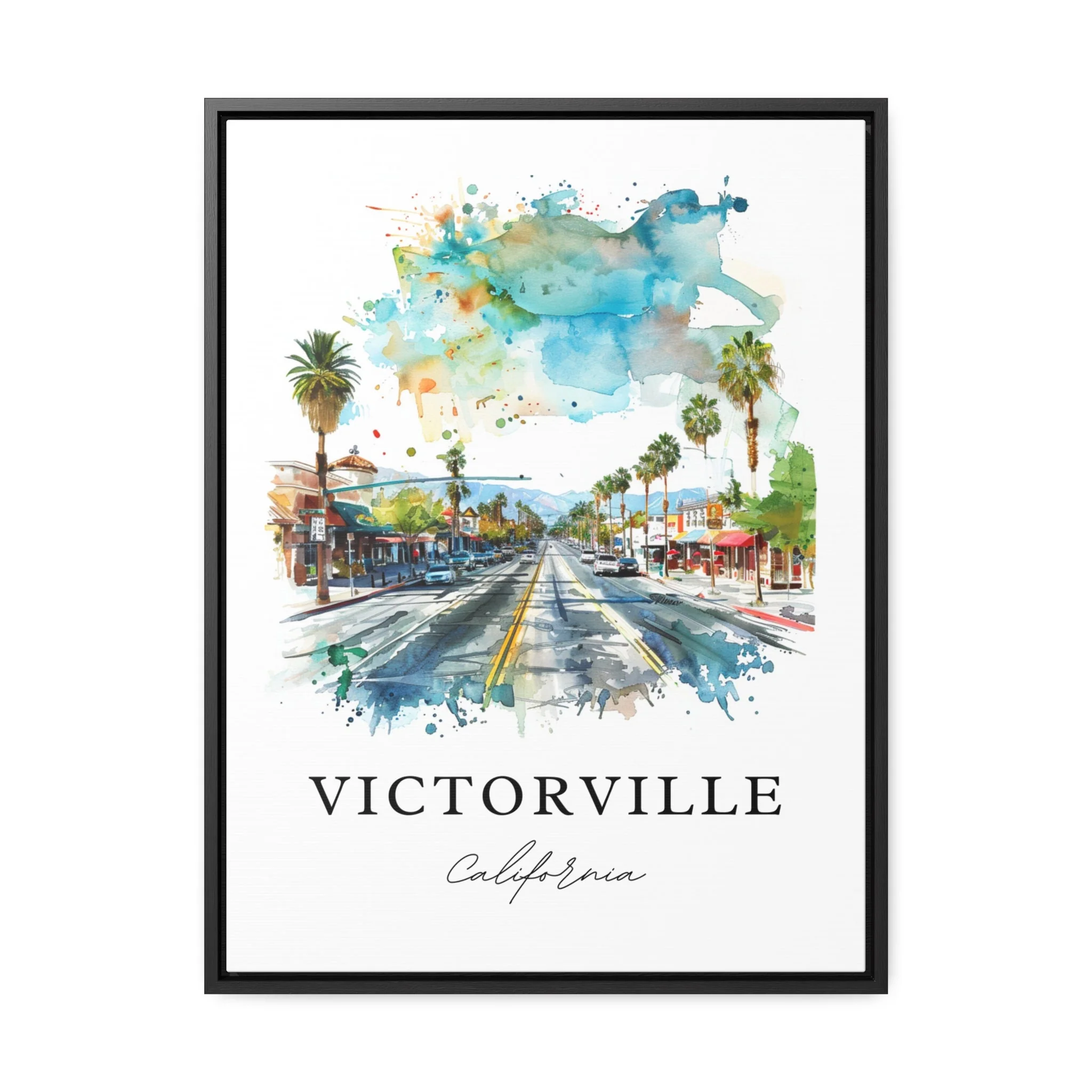 Victorville, USA – Watercolor Art Print - Image 6
