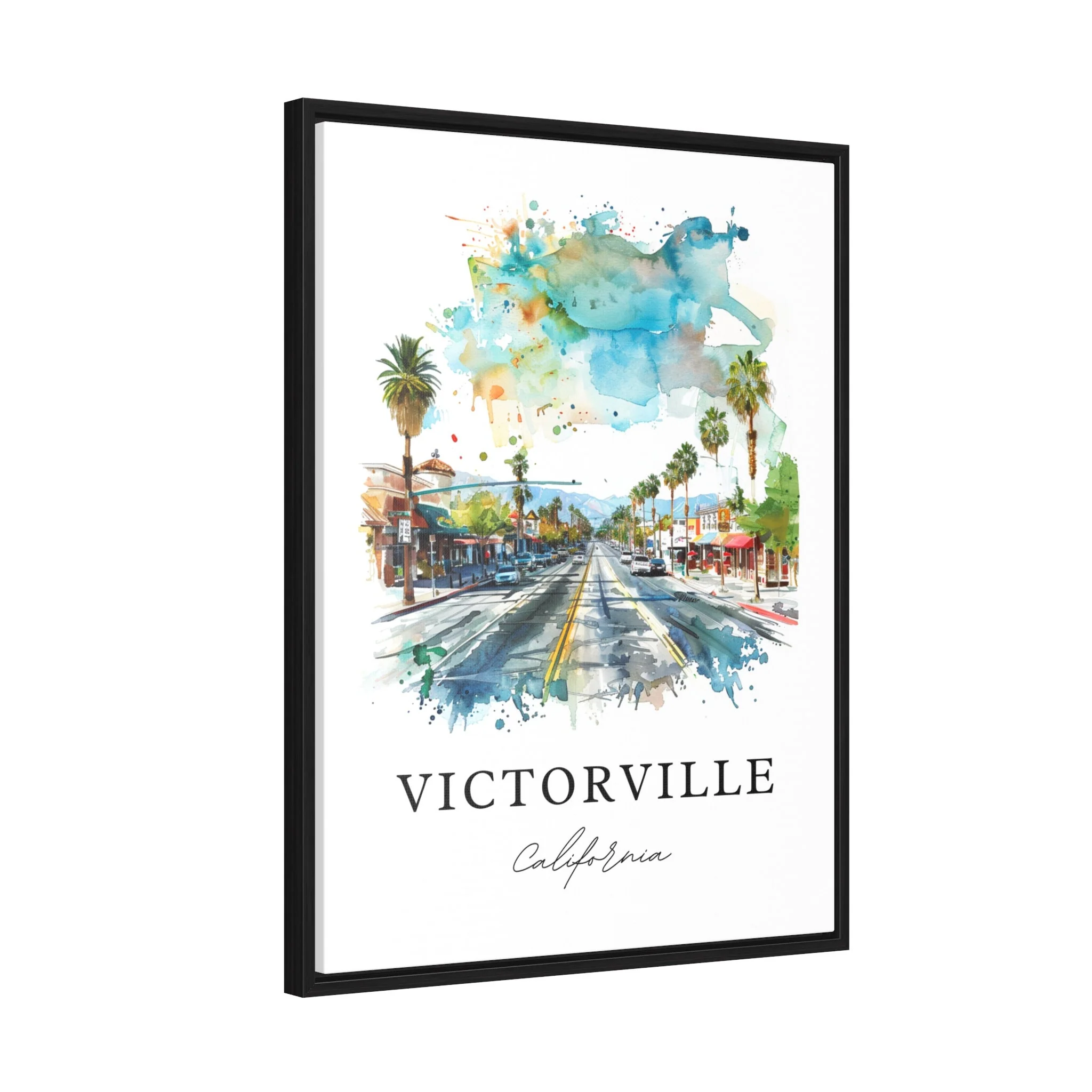 Victorville, USA – Watercolor Art Print - Image 7