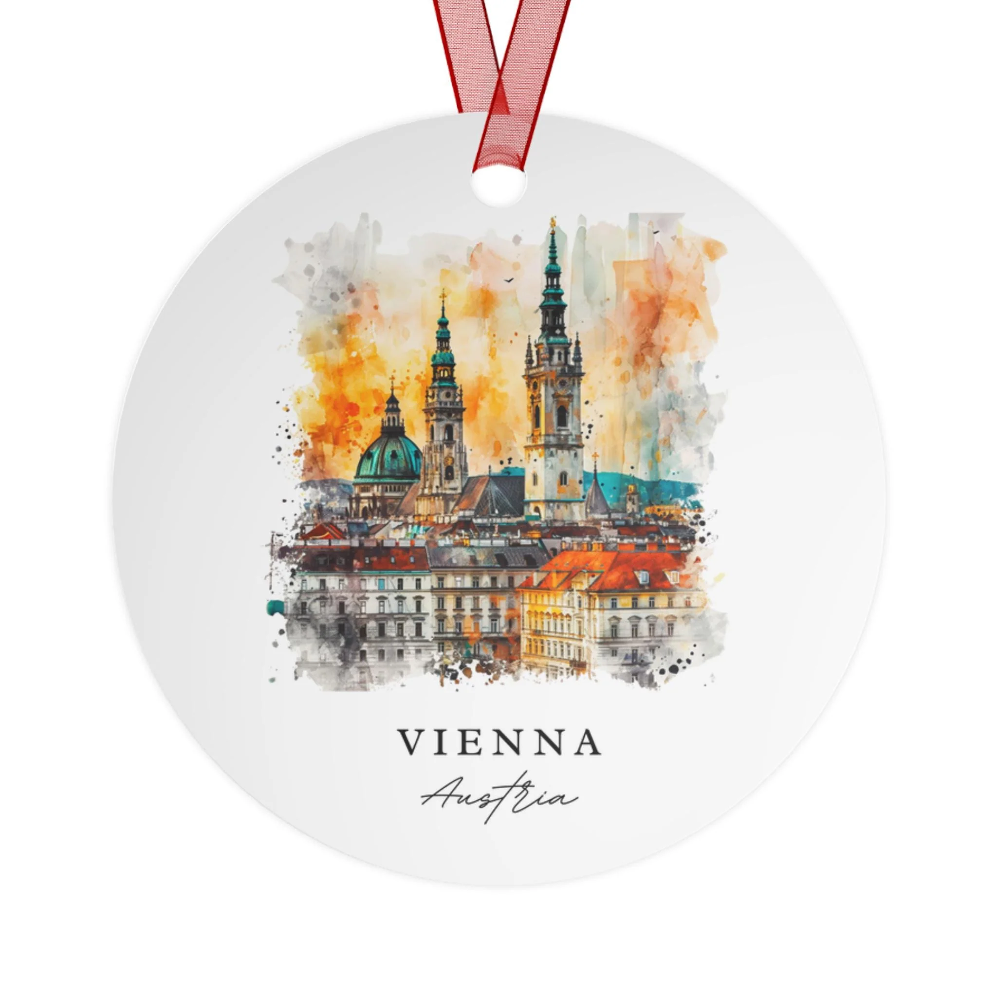 Vienna Austria Ornament: Unique Vienna Souvenir, Vienna Xmas Decor, and Authentic Vienna Austria Gift - Image 2