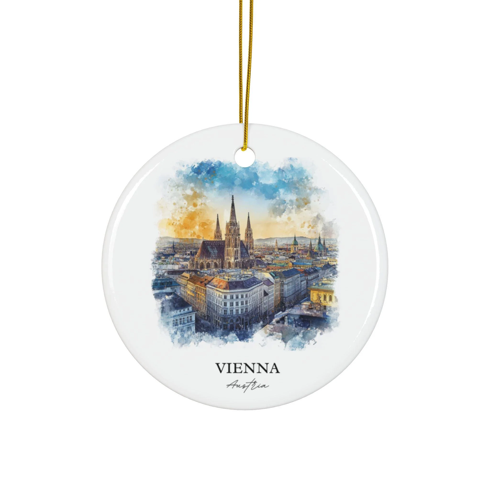 Vienna Austria Ornament: Unique Vienna Souvenir, Vienna Xmas Decor, and Authentic Vienna Gift