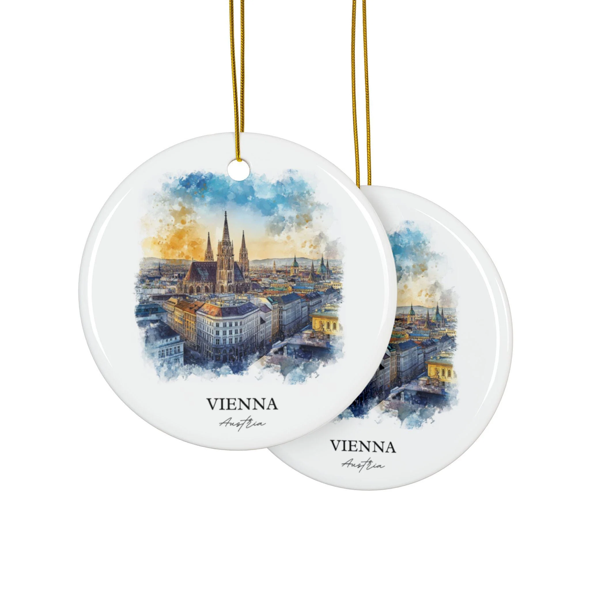 Vienna Austria Ornament: Unique Vienna Souvenir, Vienna Xmas Decor, and Authentic Vienna Gift - Image 2