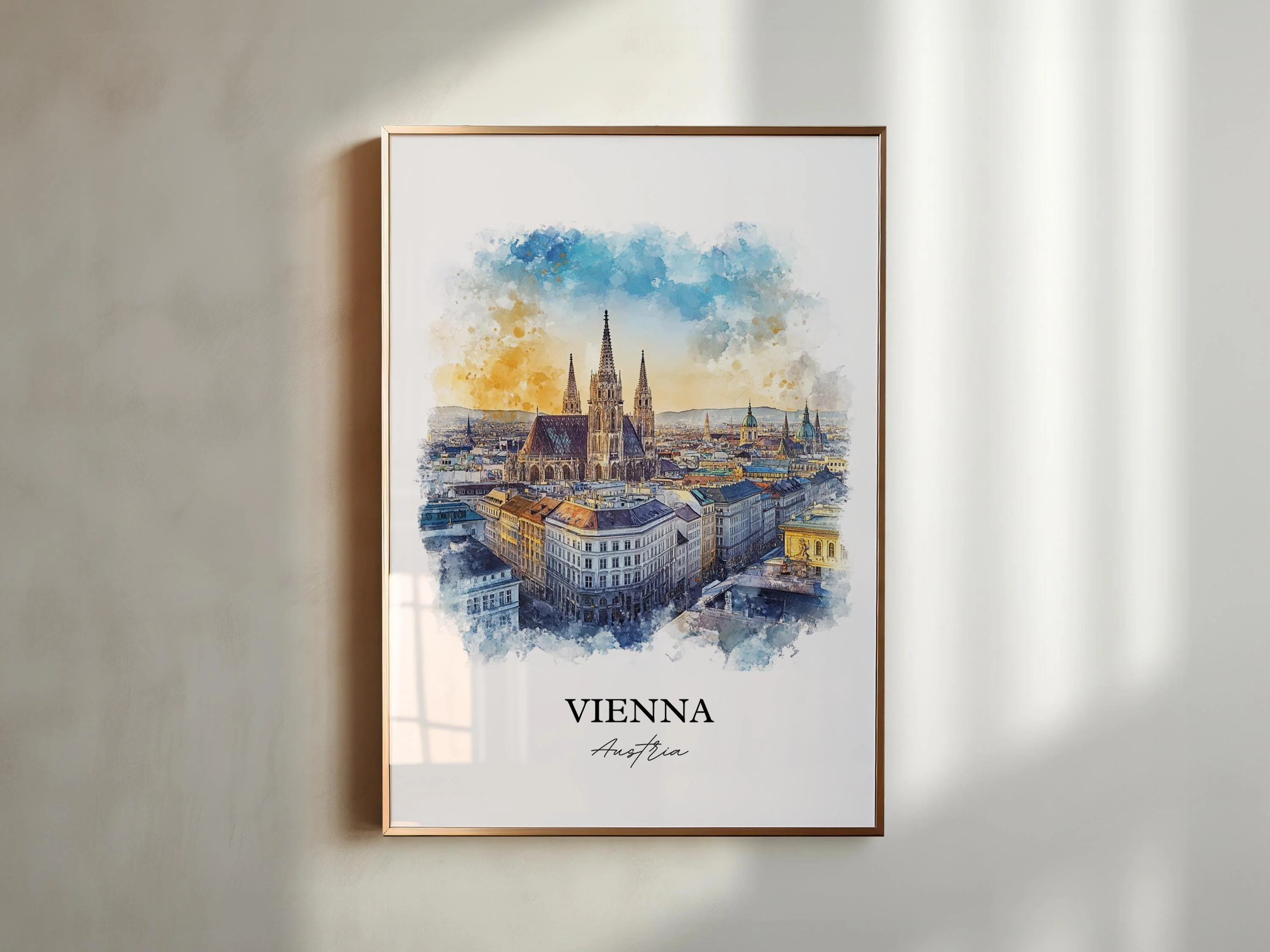 Vienna, Austria – Watercolor Art Print - Image 5