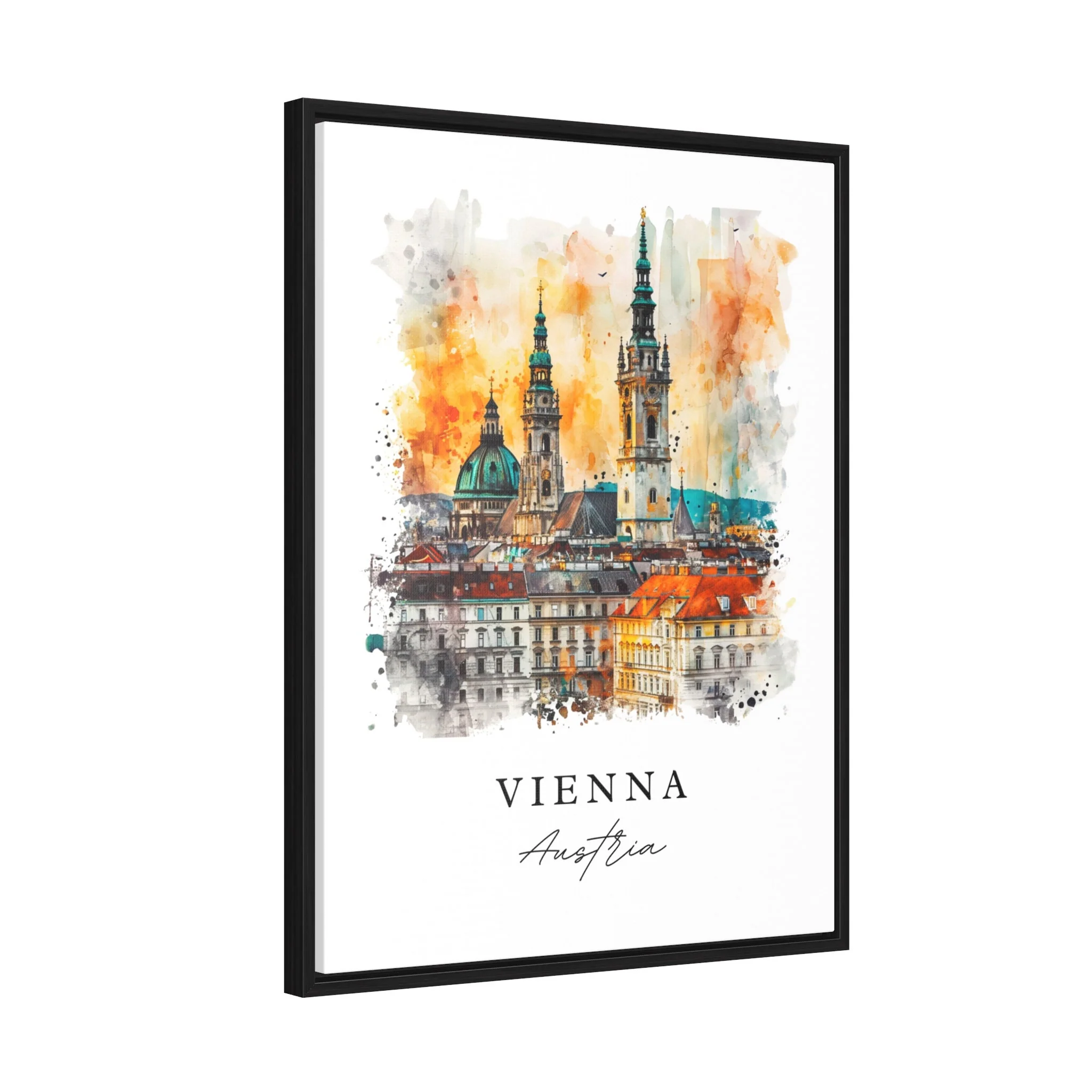 Vienna, Austria – Watercolor Art Print - Image 3