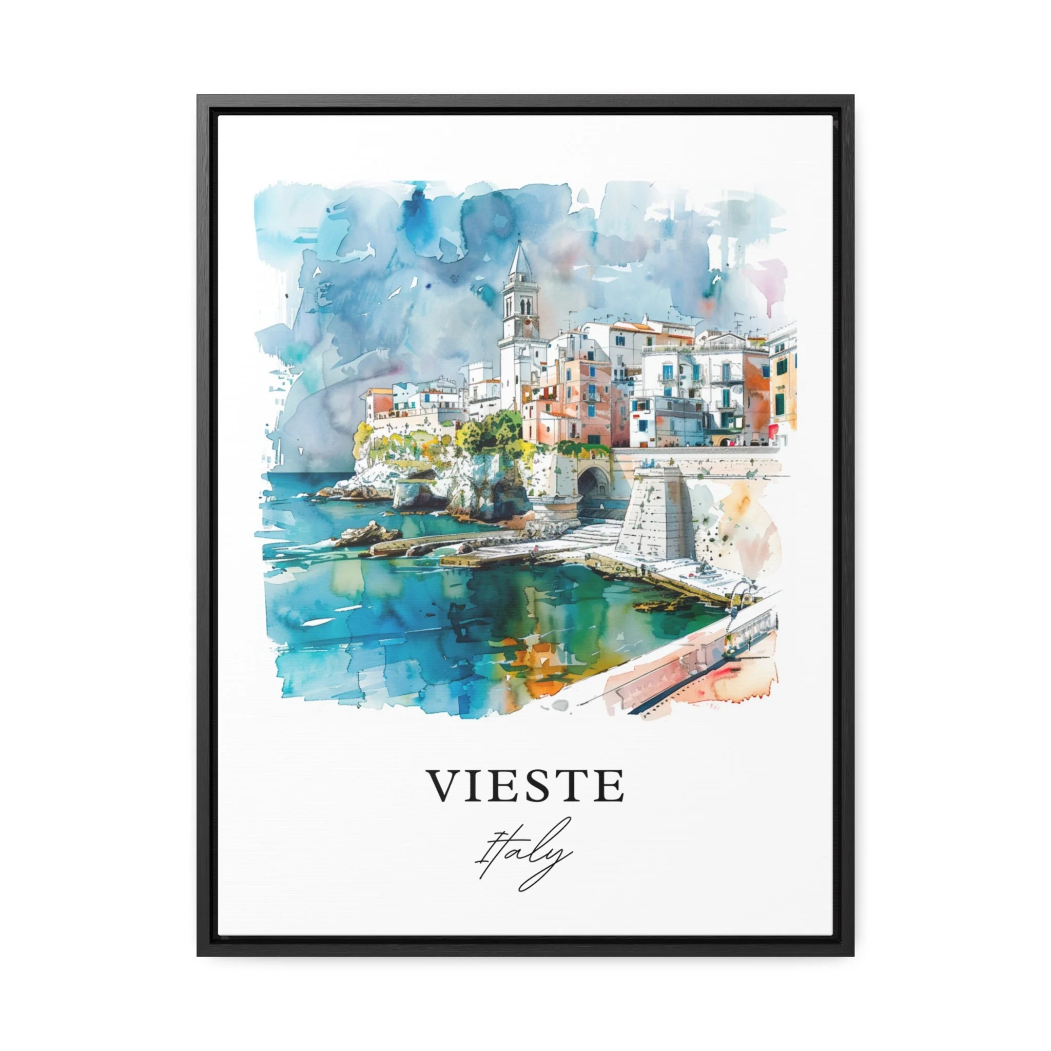 Vieste, Italy – Watercolor Art Print - Image 5