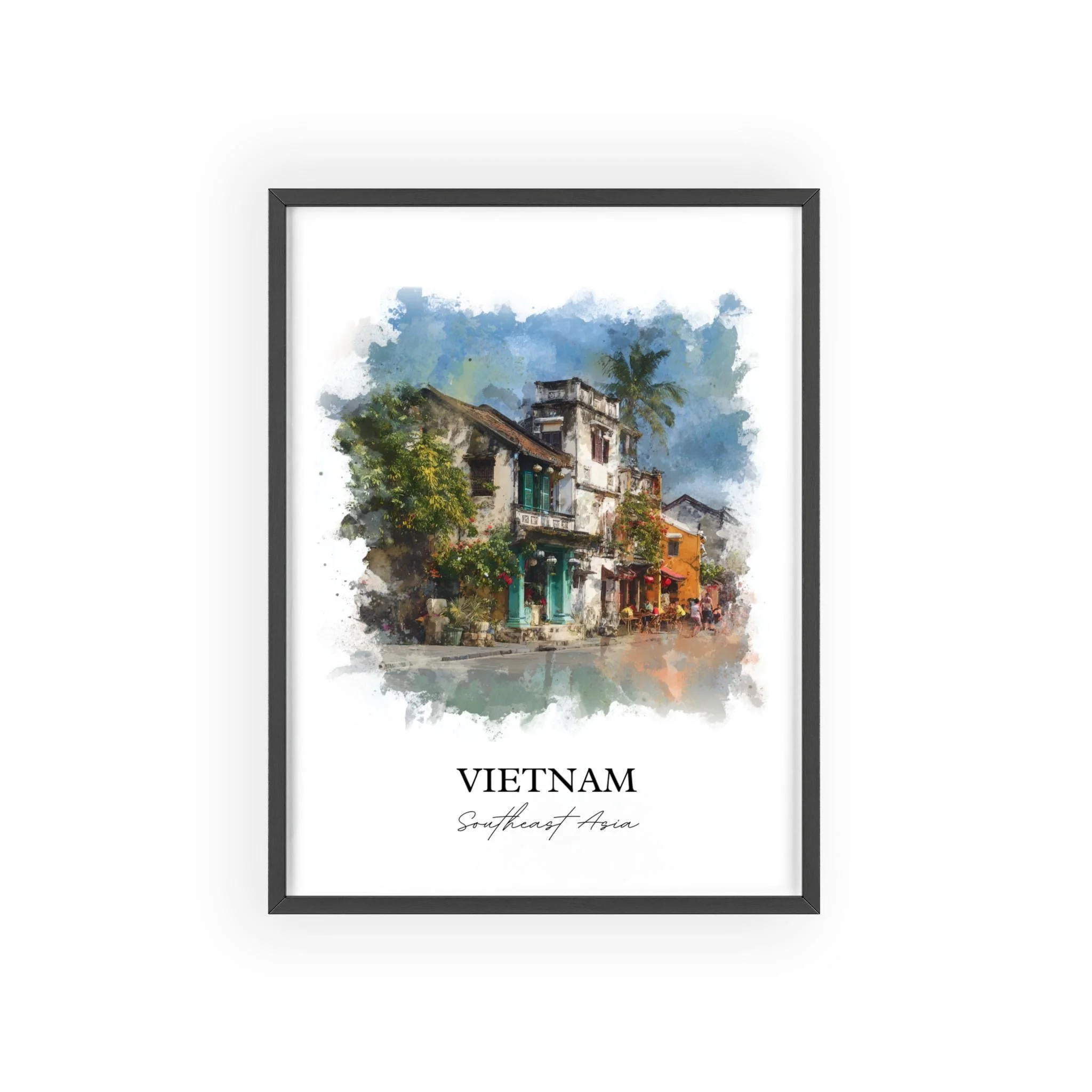 Vietnam, Vietnam – Watercolor Art Print - Image 7