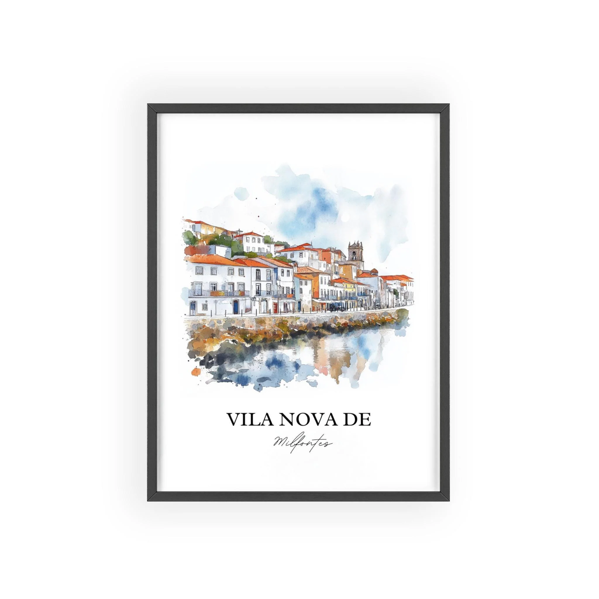Vila Nova de Milfontes, Portugal – Watercolor Art Print - Image 7