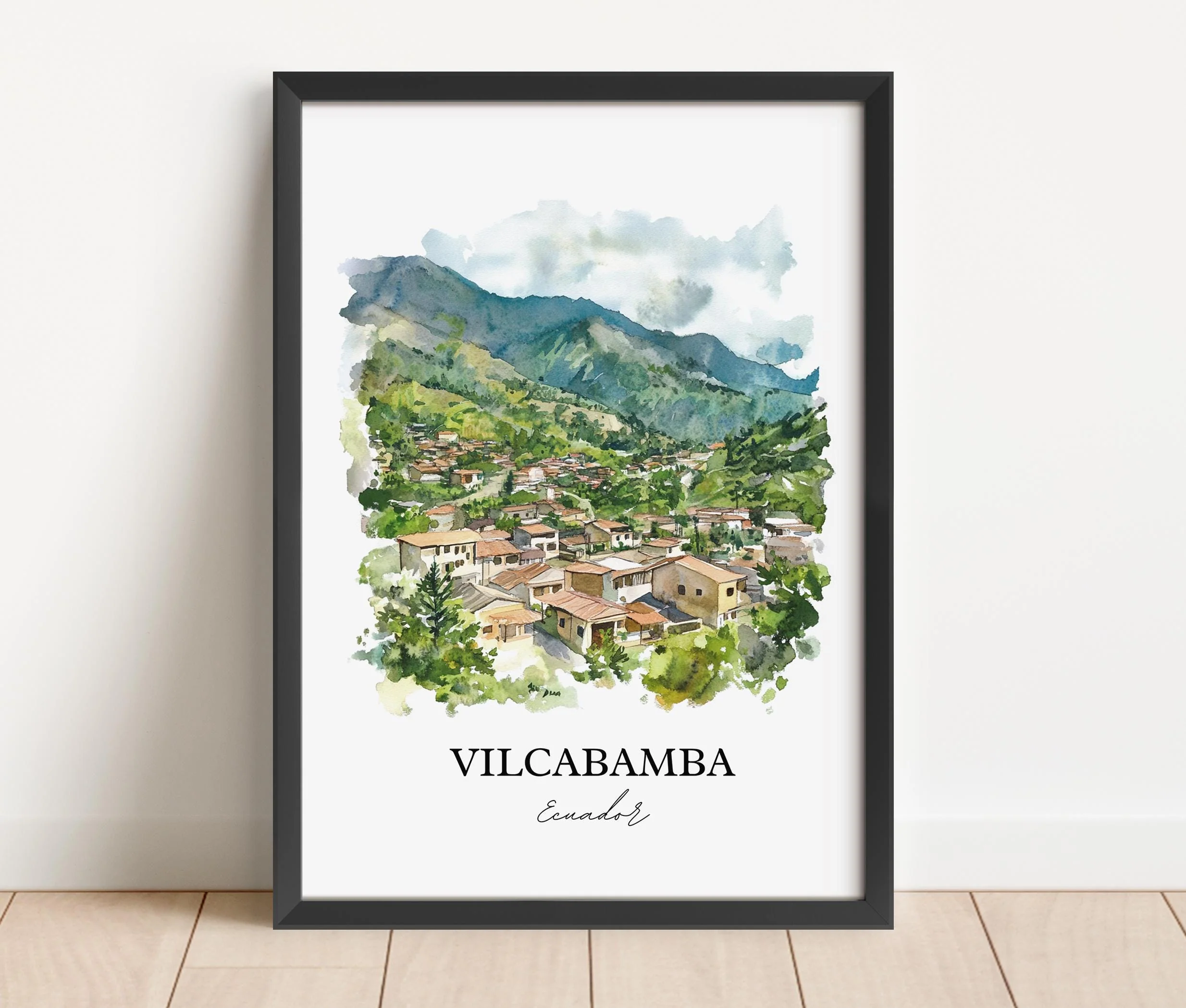 Vilcabamba, Ecuador – Watercolor Art Print - Image 5