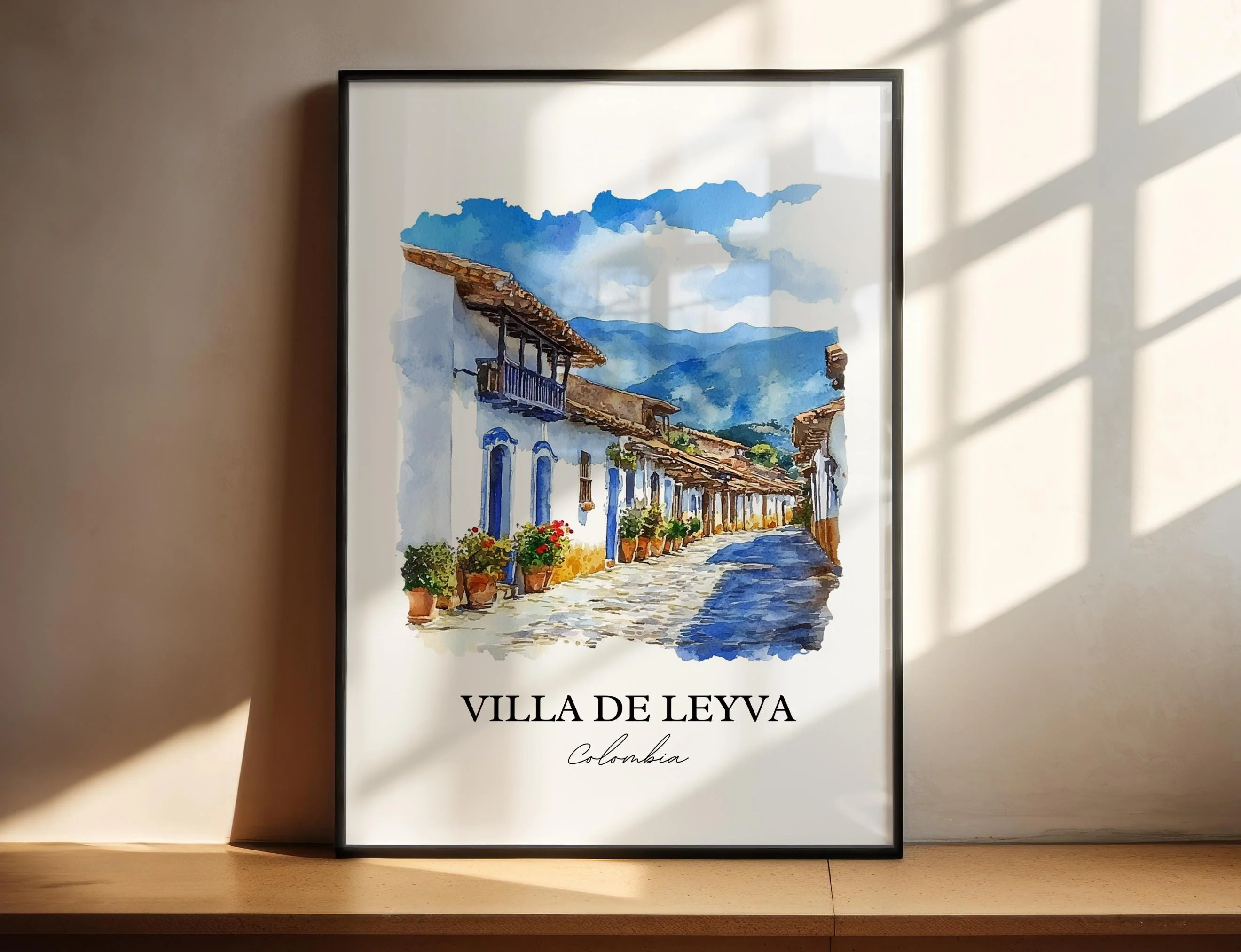 Villa de Leyva, Colombia – Watercolor Art Print