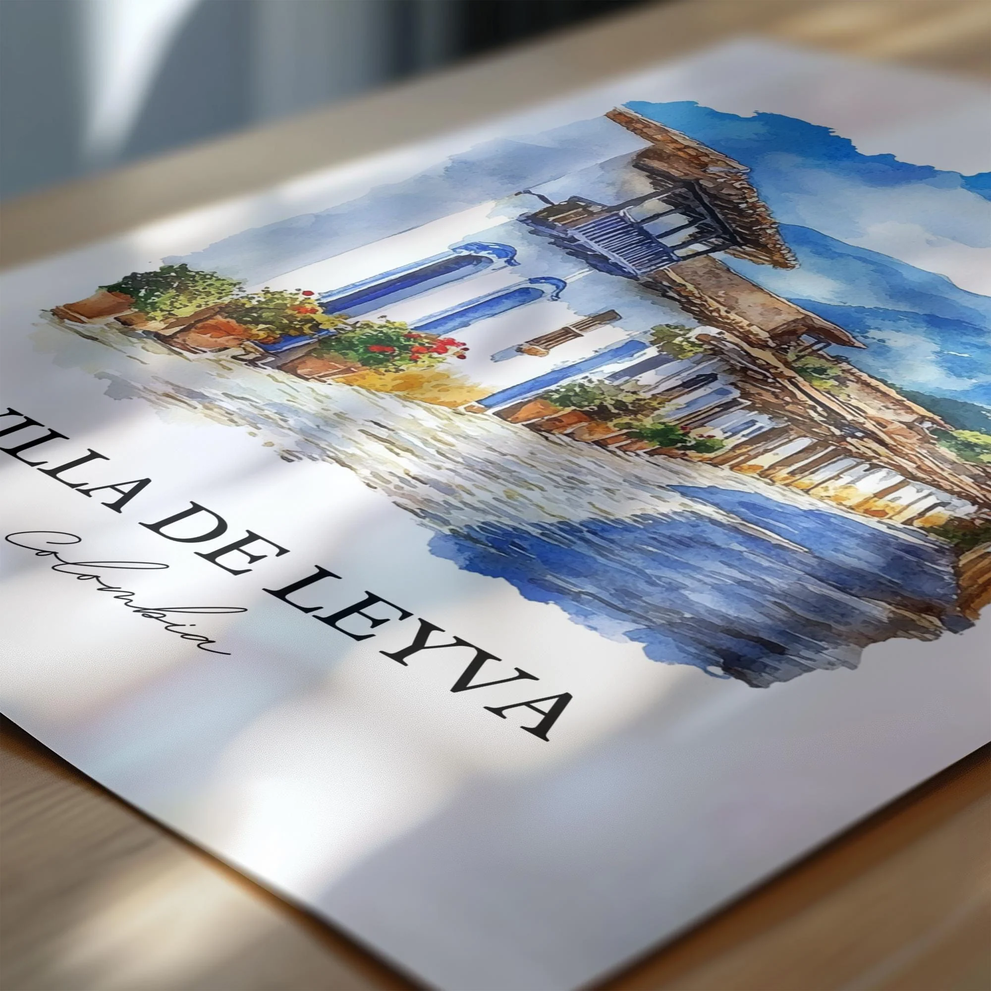Villa de Leyva, Colombia – Watercolor Art Print - Image 2