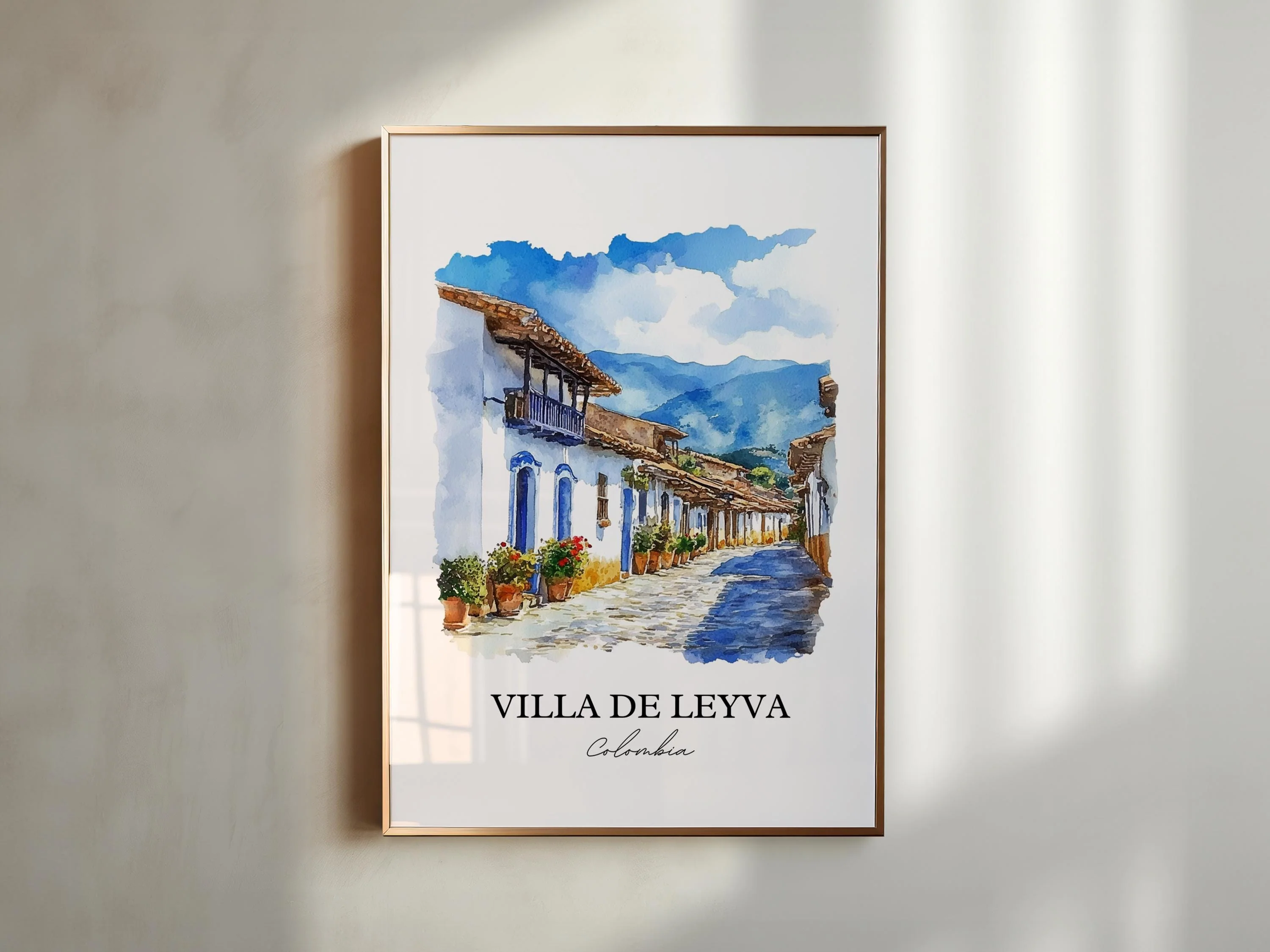 Villa de Leyva, Colombia – Watercolor Art Print - Image 3