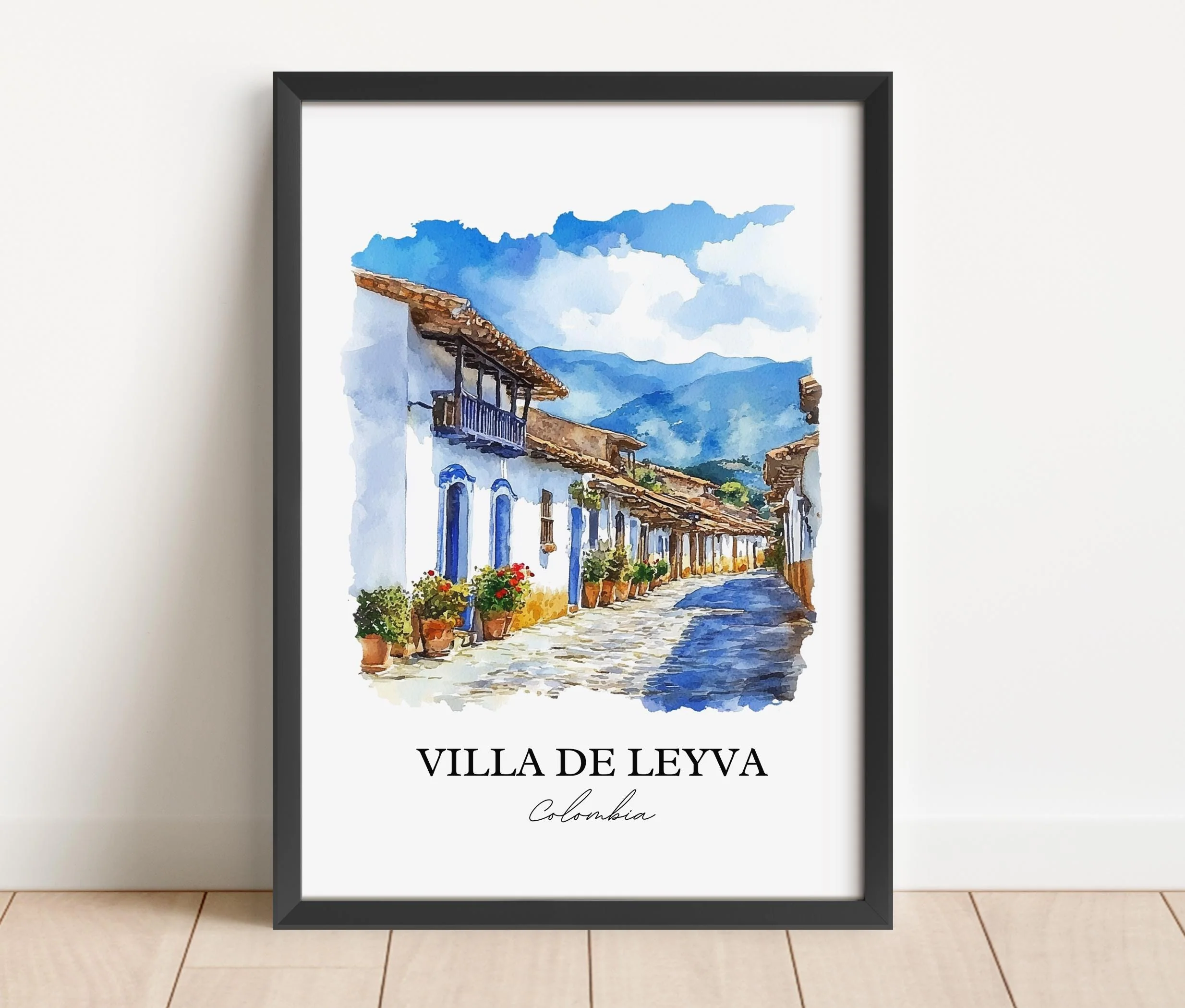 Villa de Leyva, Colombia – Watercolor Art Print - Image 4
