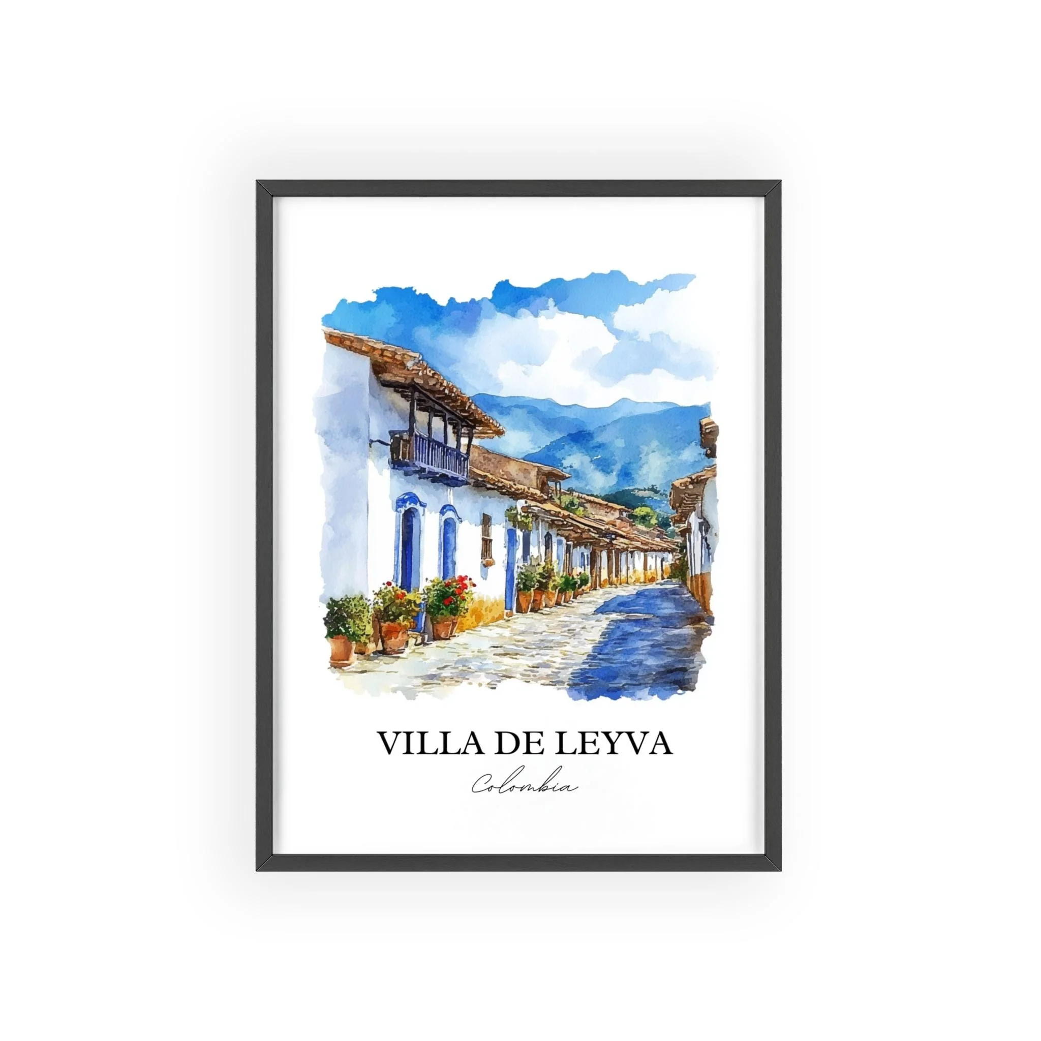 Villa de Leyva, Colombia – Watercolor Art Print - Image 7