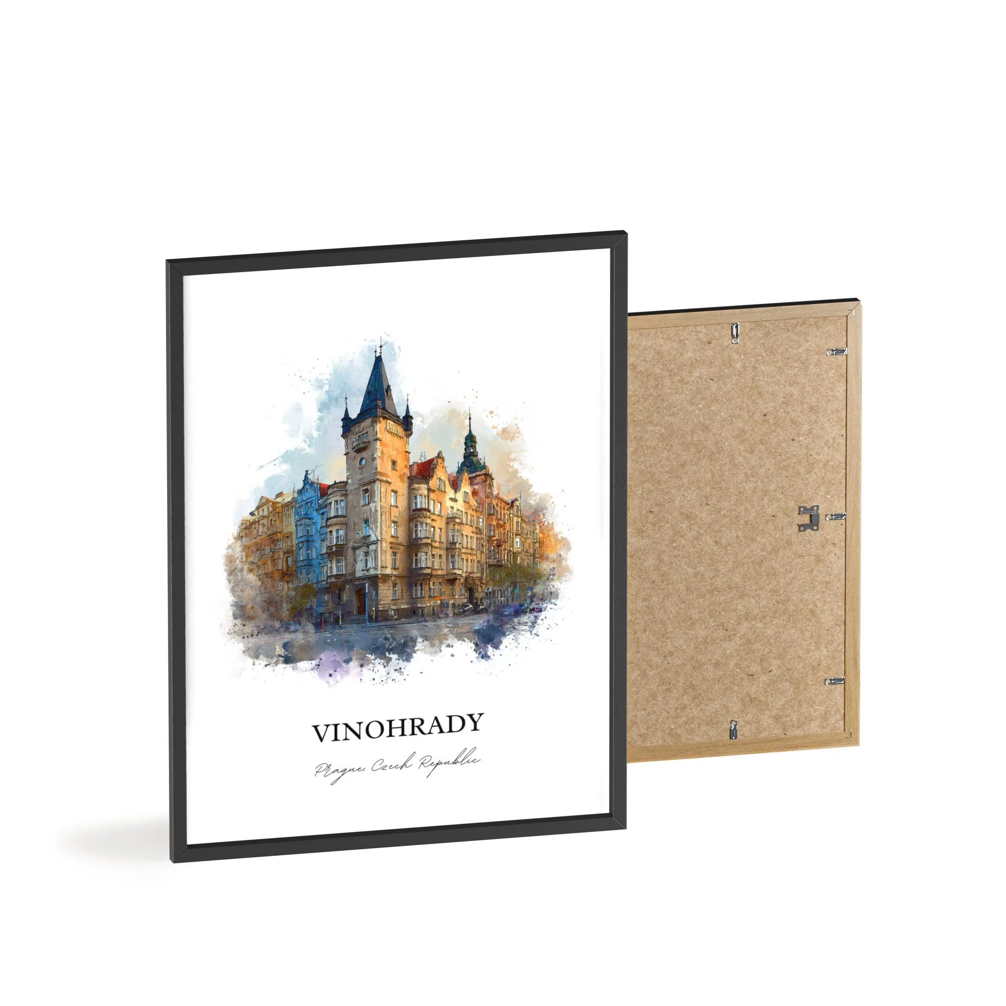 Vinohrady, Czech Republic – Watercolor Art Print - Image 11