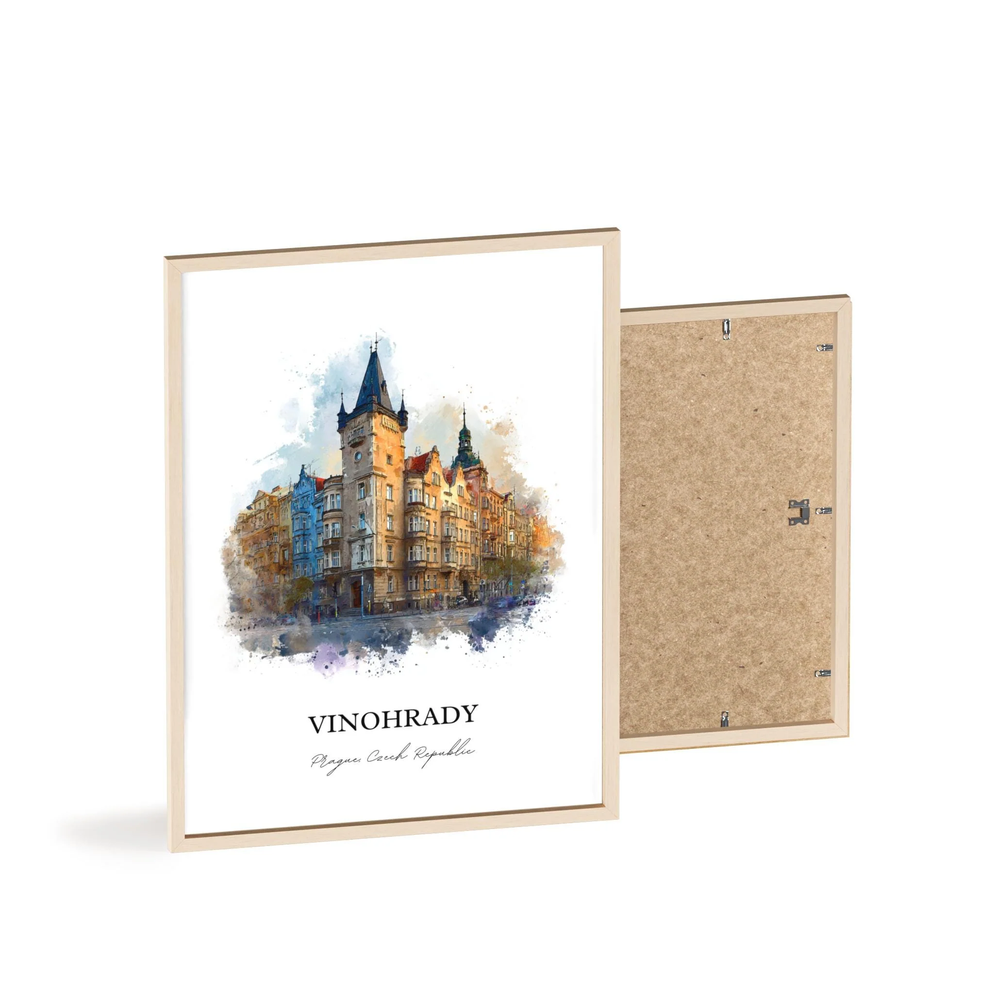 Vinohrady, Czech Republic – Watercolor Art Print - Image 13