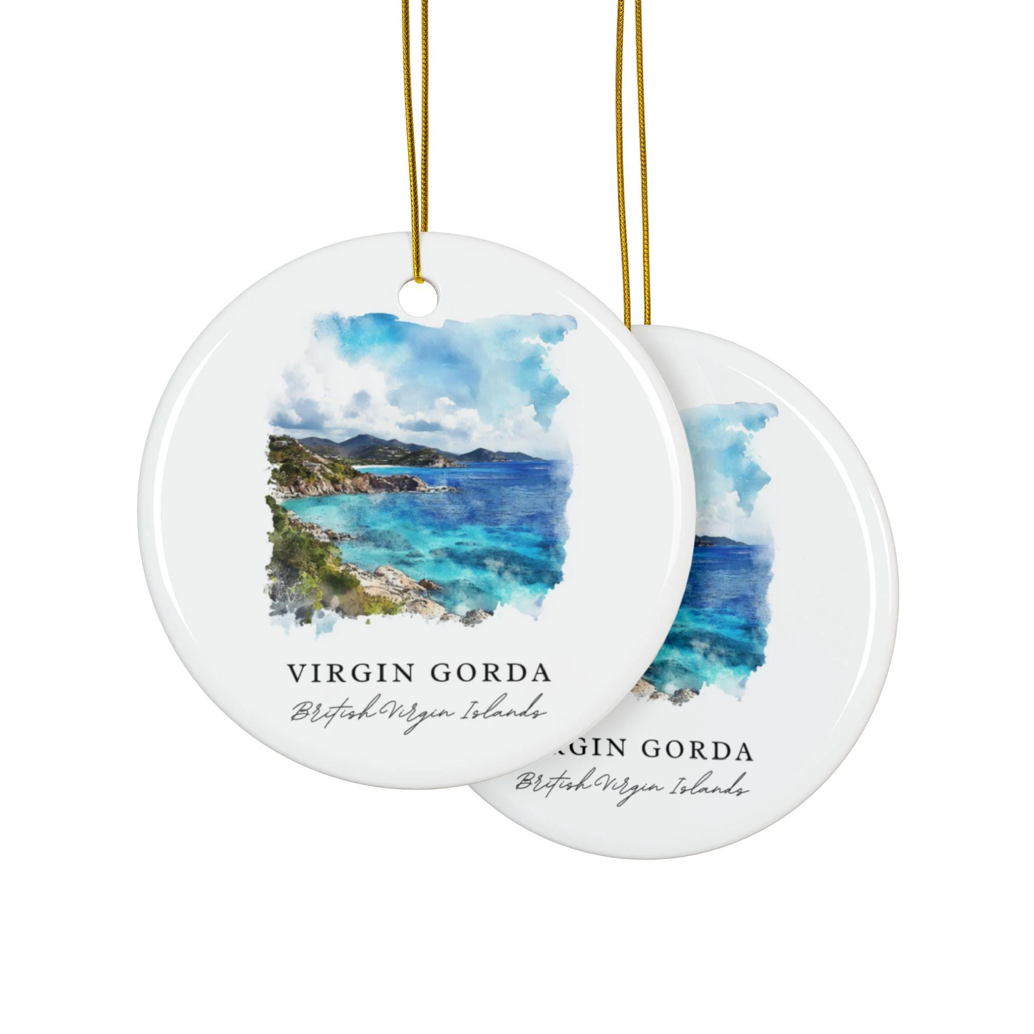 Virgin Gorda Ornament: Unique Virgin Gorda Souvenir, Virgin Gorda Decor, and Authentic BVI Gift - Image 2