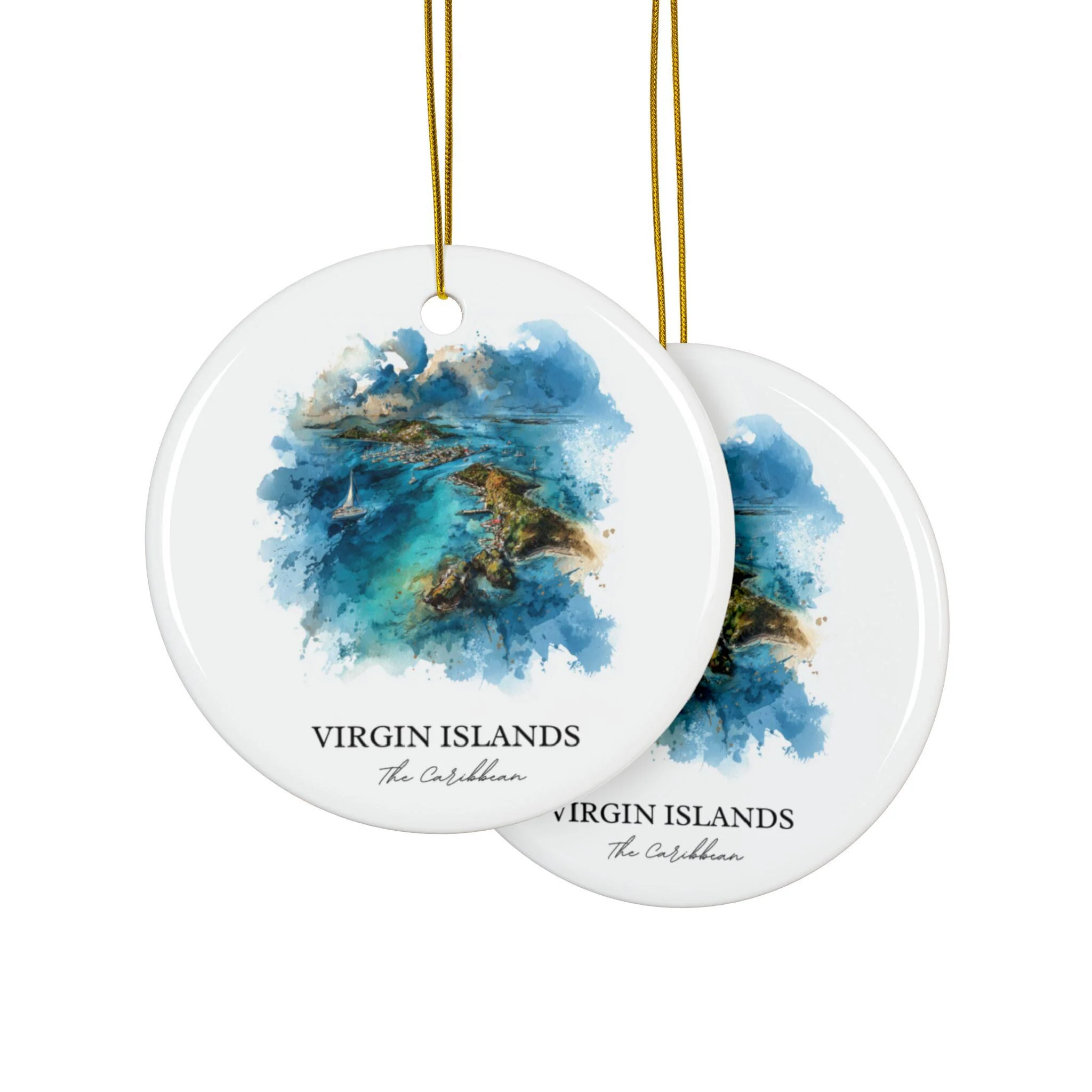 Virgin Islands Ornament: Unique Caribbean Souvenir, Caribbean Xmas Decor, and Authentic Virgin Islands Gift - Image 3