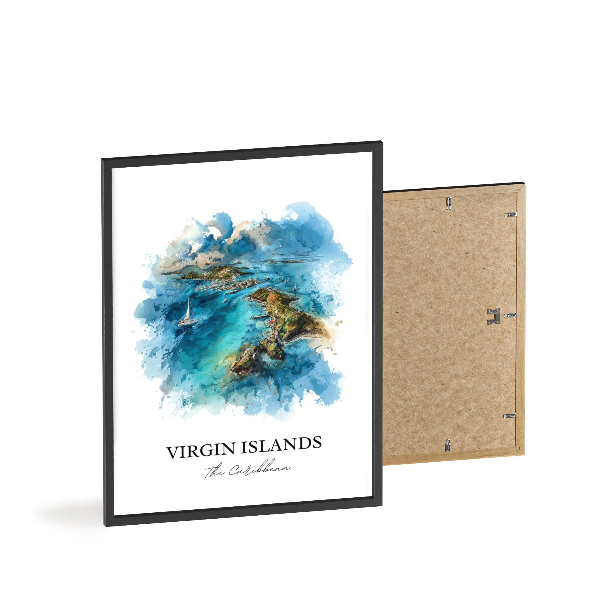 Virgin Islands, US – Watercolor Art Print - Image 8