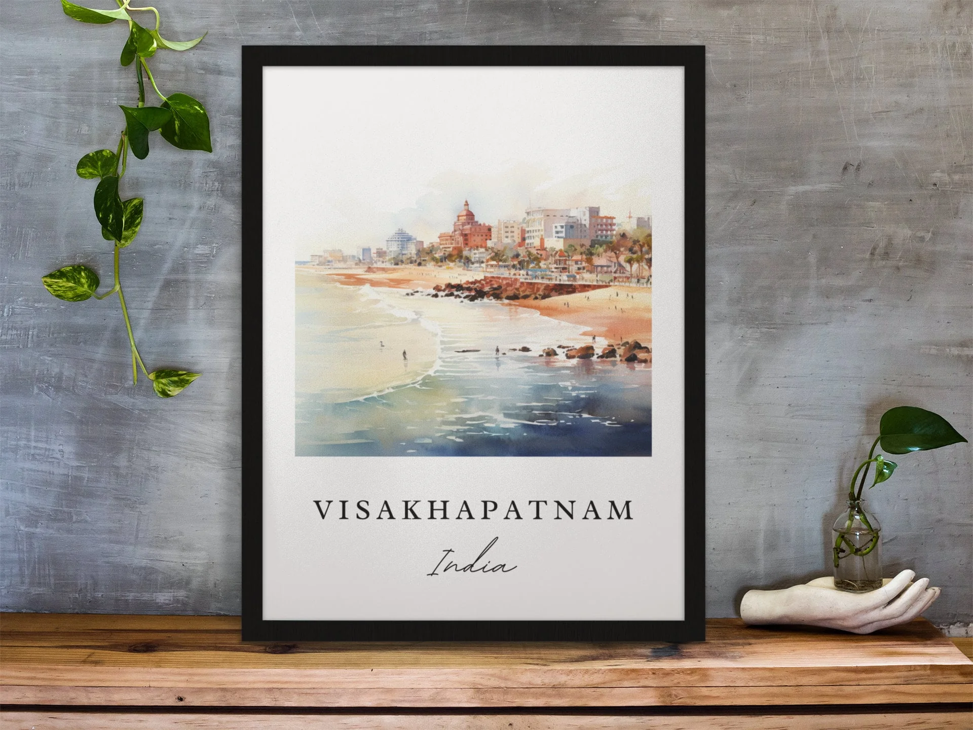 Visakhapatnam, India – Watercolor Art Print