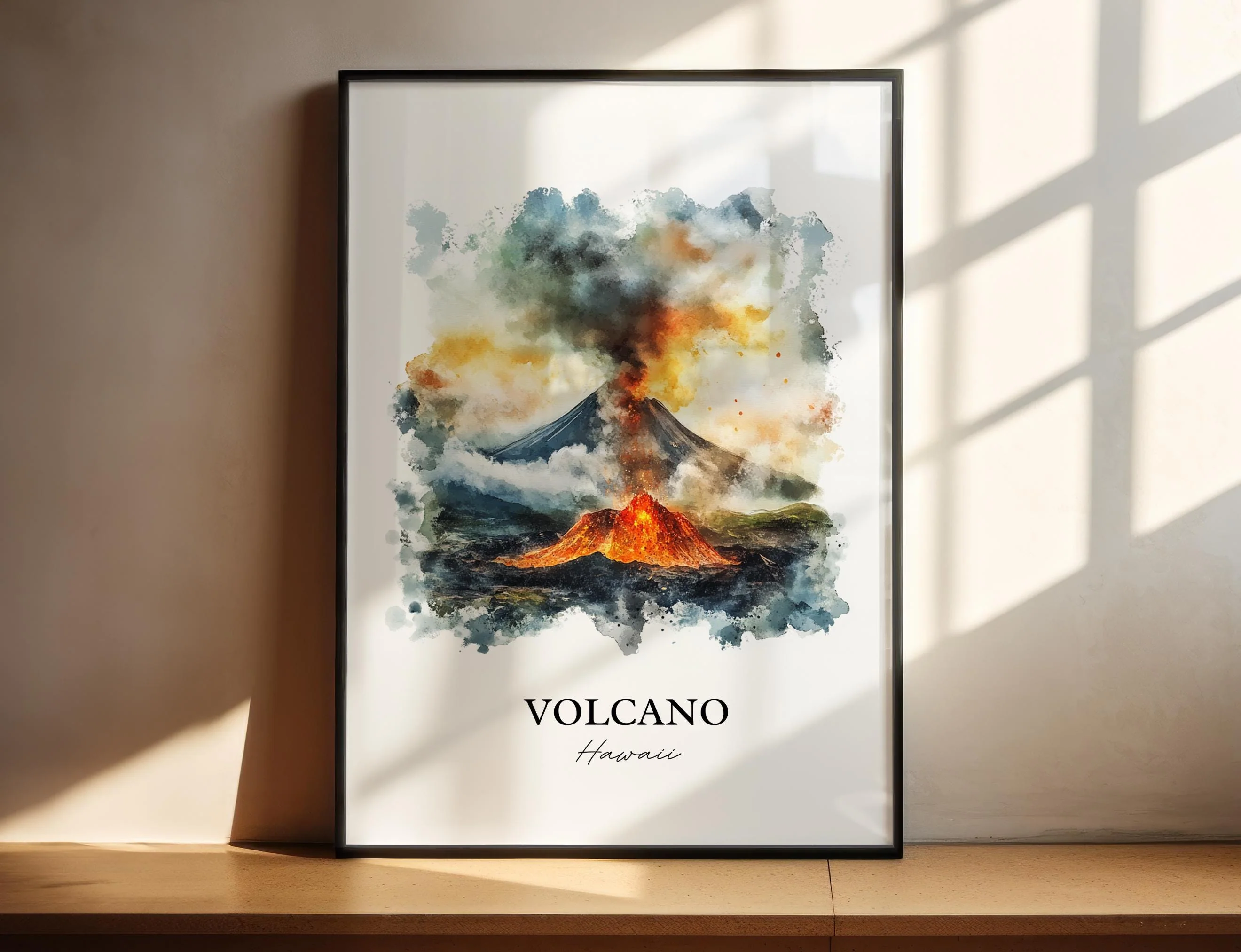 Volcano Village, Hawaii – Watercolor Art Print