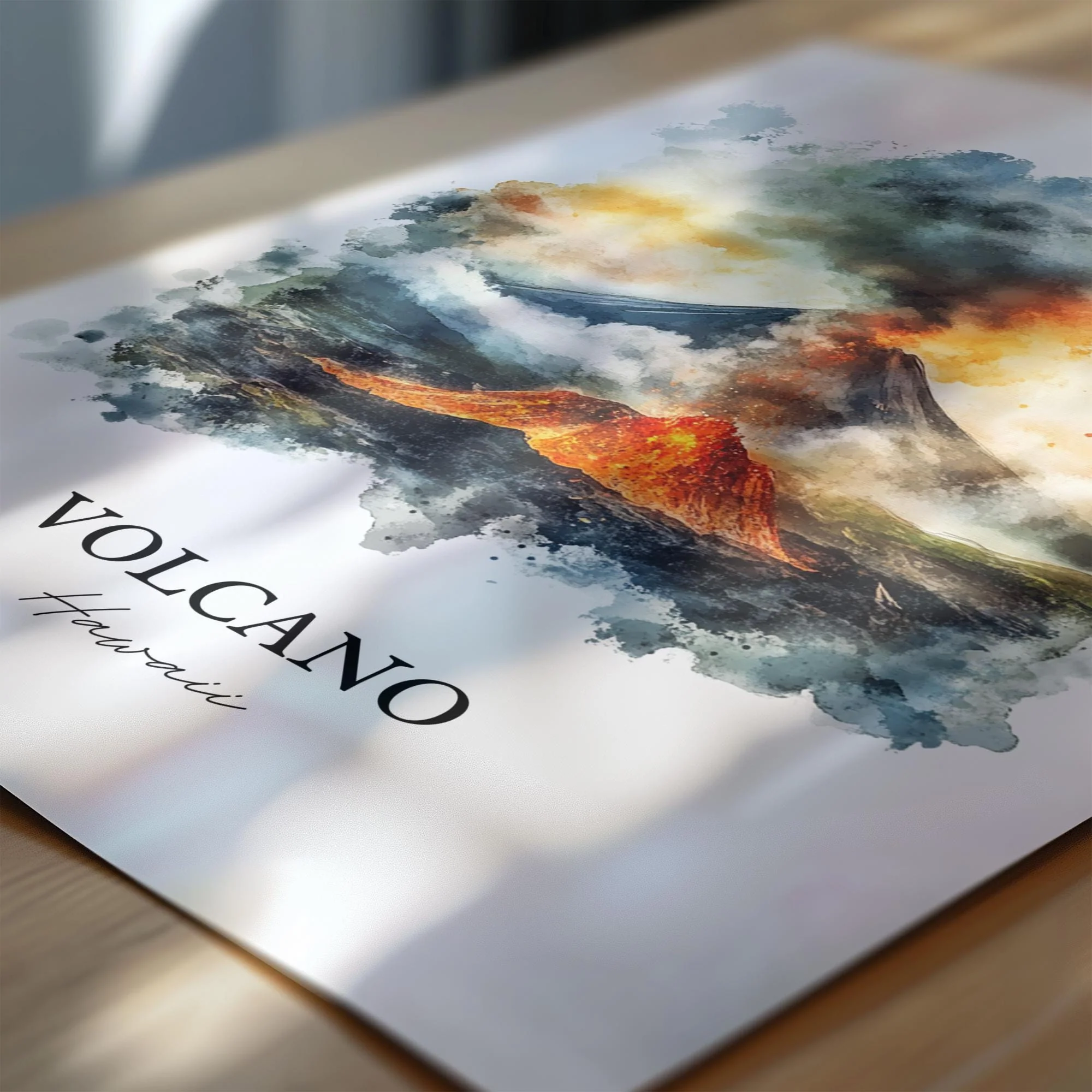 Volcano Village, Hawaii – Watercolor Art Print - Image 2