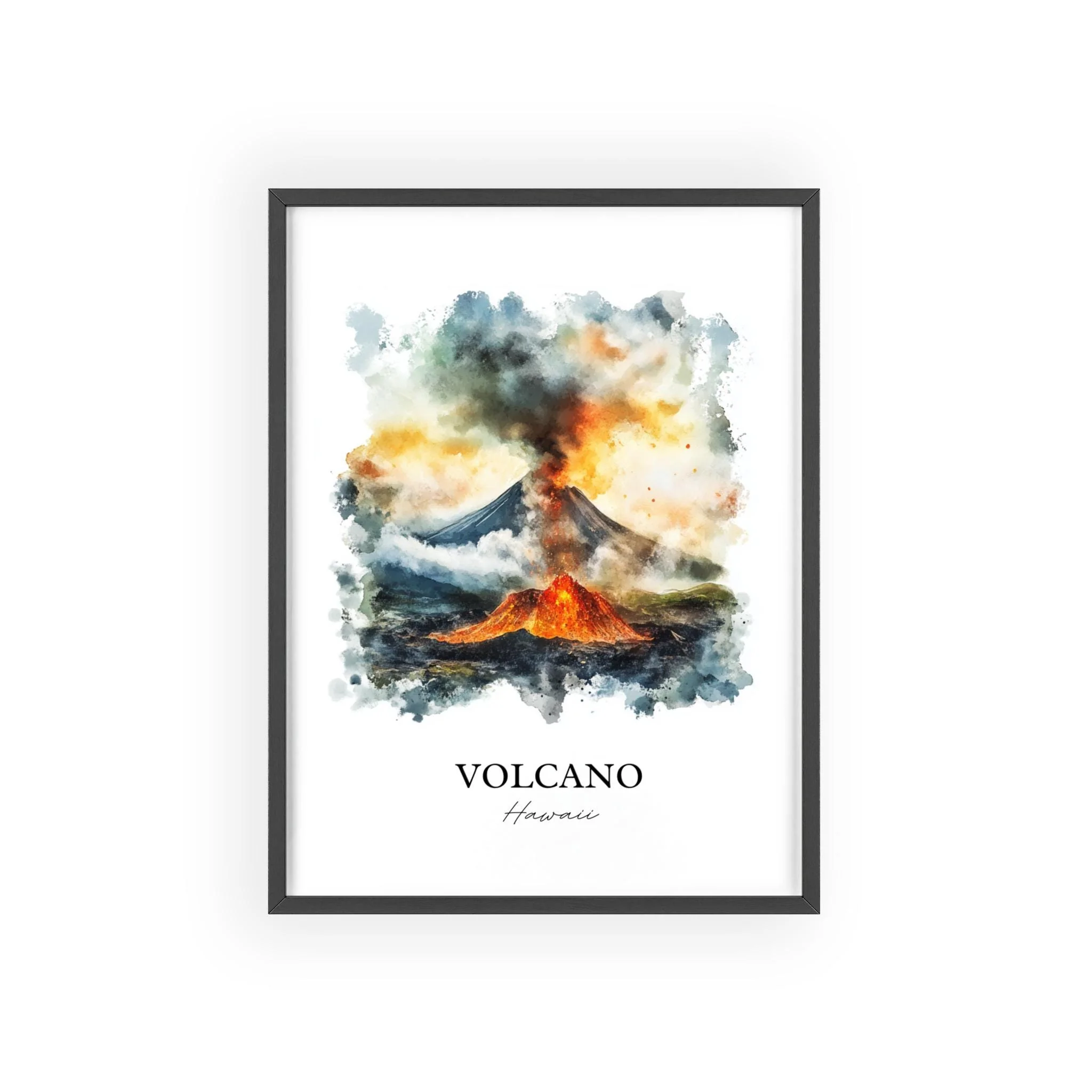 Volcano Village, Hawaii – Watercolor Art Print - Image 7