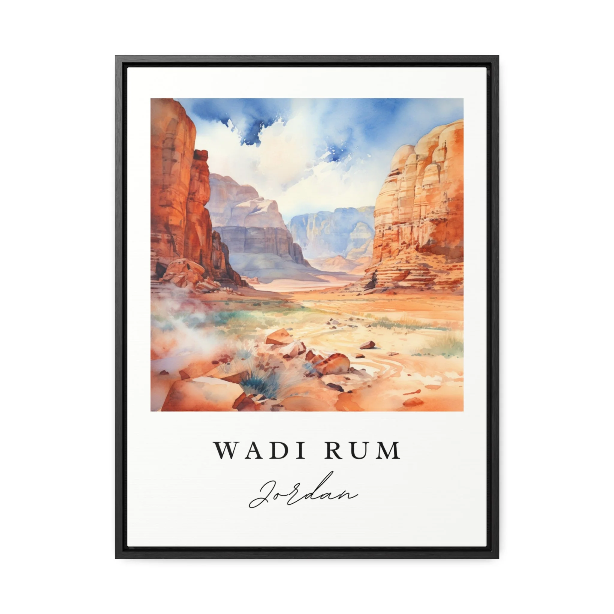 Wadi Rum, Saudi Arabia – Watercolor Art Print - Image 6