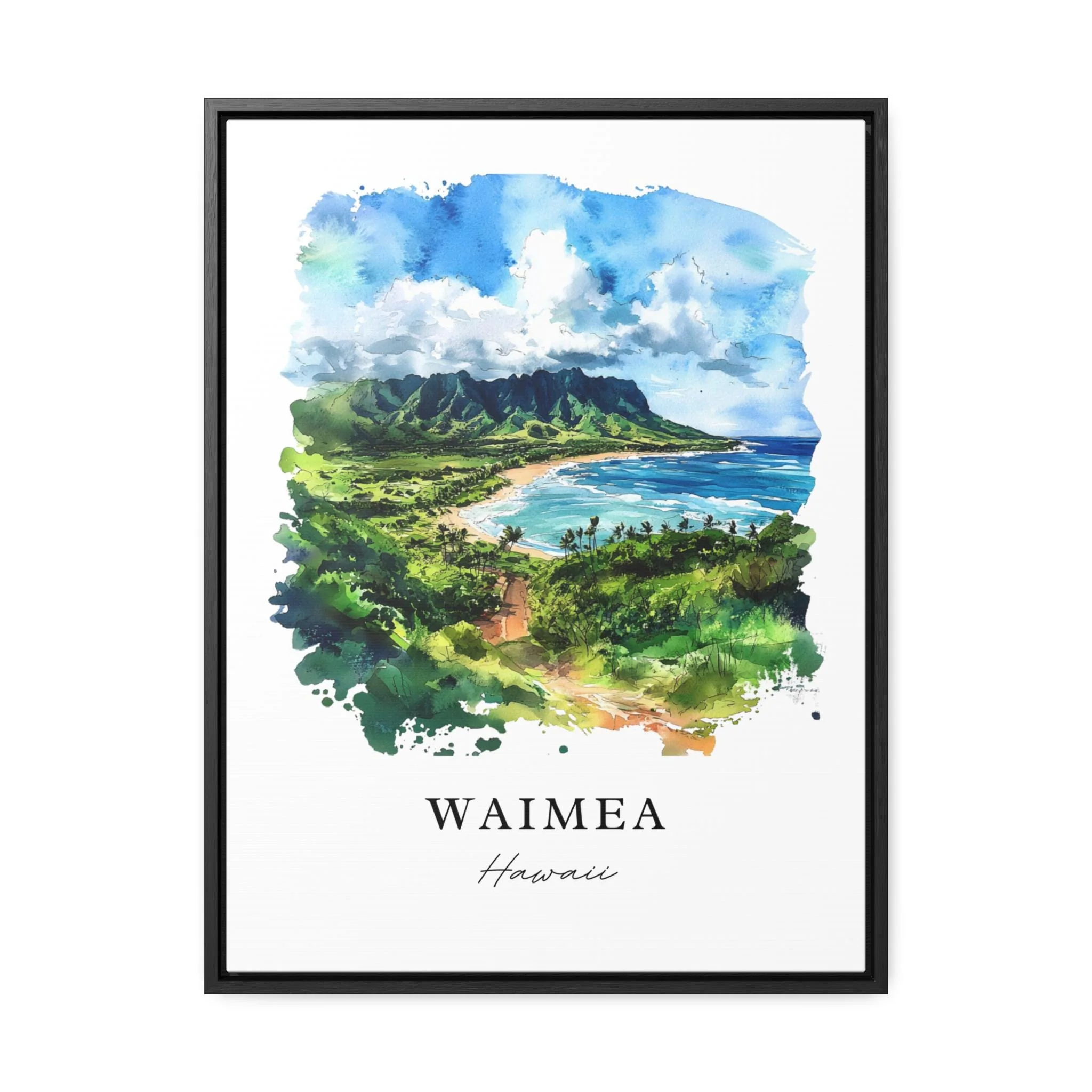 Waimea, Hawaii Watercolor Art Print - Image 5